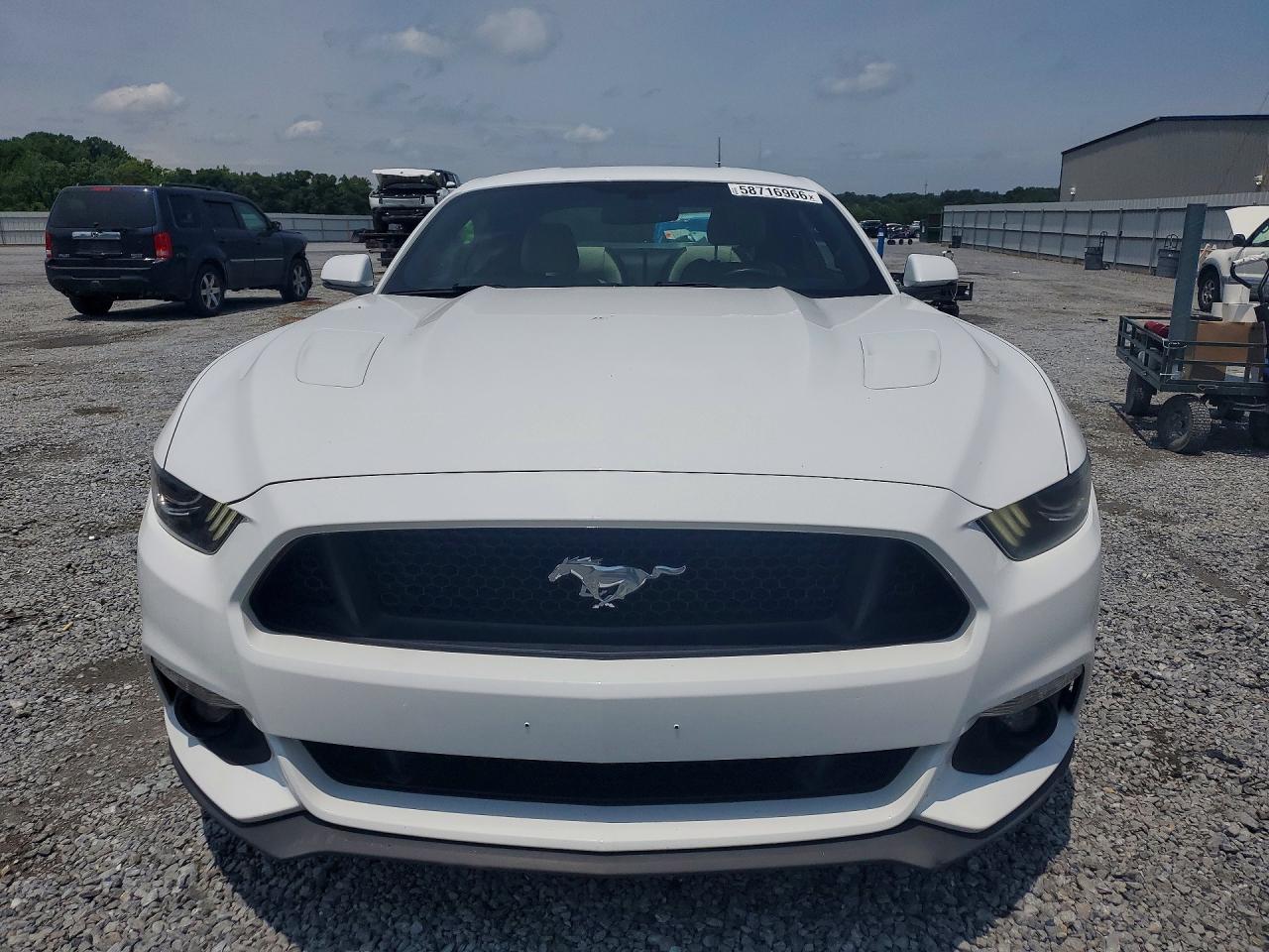 2015 Ford Mustang Gt White vin: 1FA6P8CF7F5309728