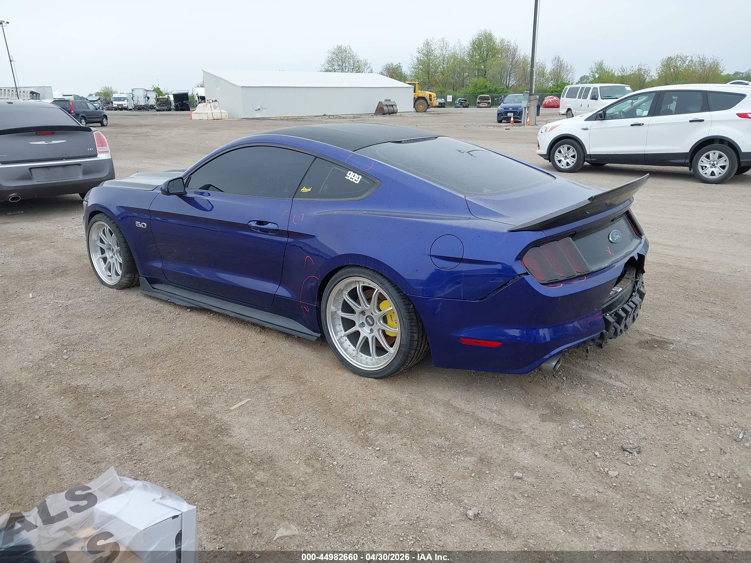 2015 Ford Mustang Gt Blue vin: 1FA6P8CF7F5318719