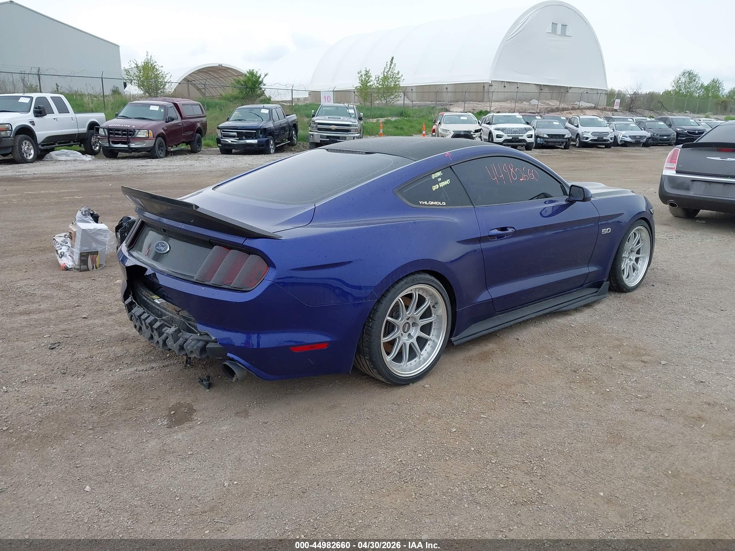 2015 Ford Mustang Gt Blue vin: 1FA6P8CF7F5318719