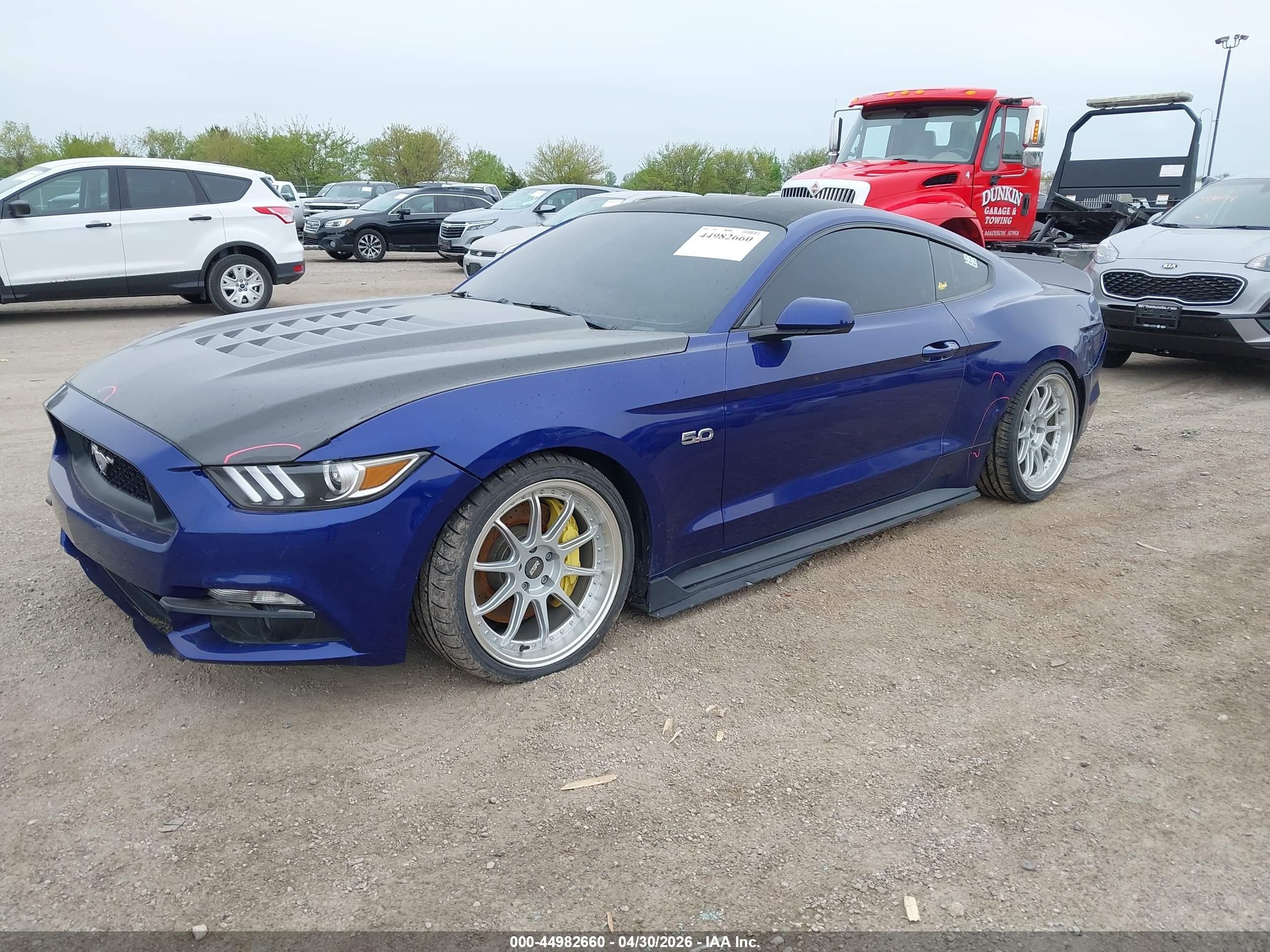 2015 Ford Mustang Gt Blue vin: 1FA6P8CF7F5318719