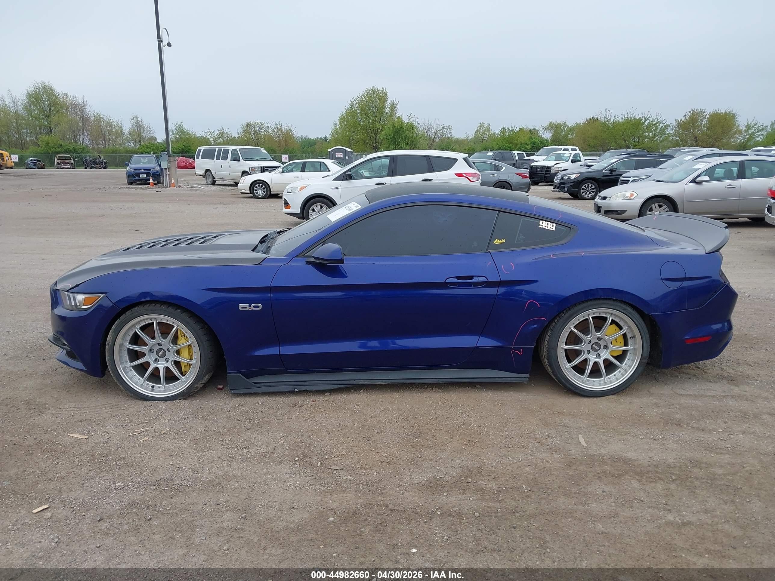 2015 Ford Mustang Gt Blue vin: 1FA6P8CF7F5318719