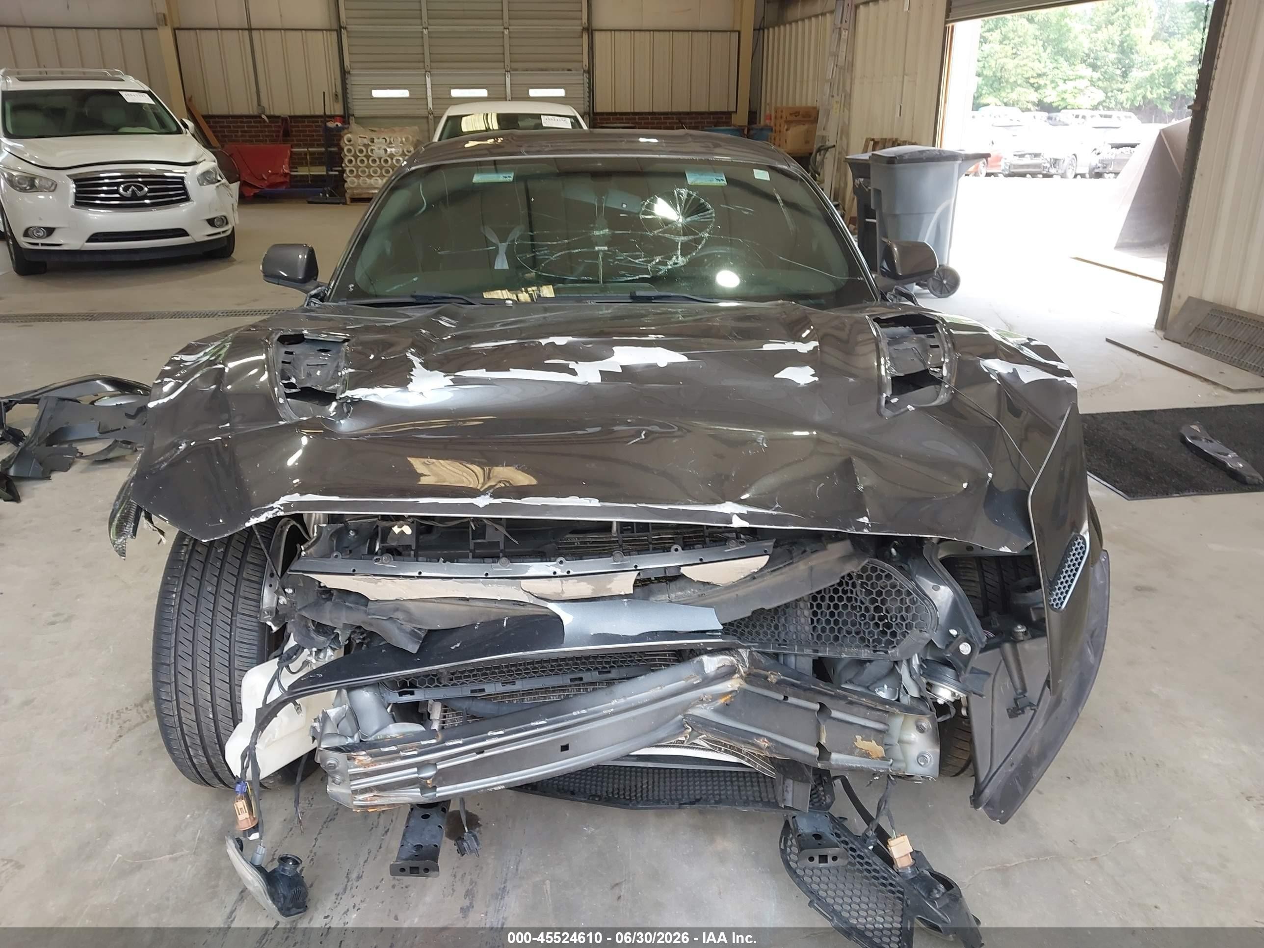 2015 Ford Mustang Gt/gt Premium Gray vin: 1FA6P8CF7F5367712