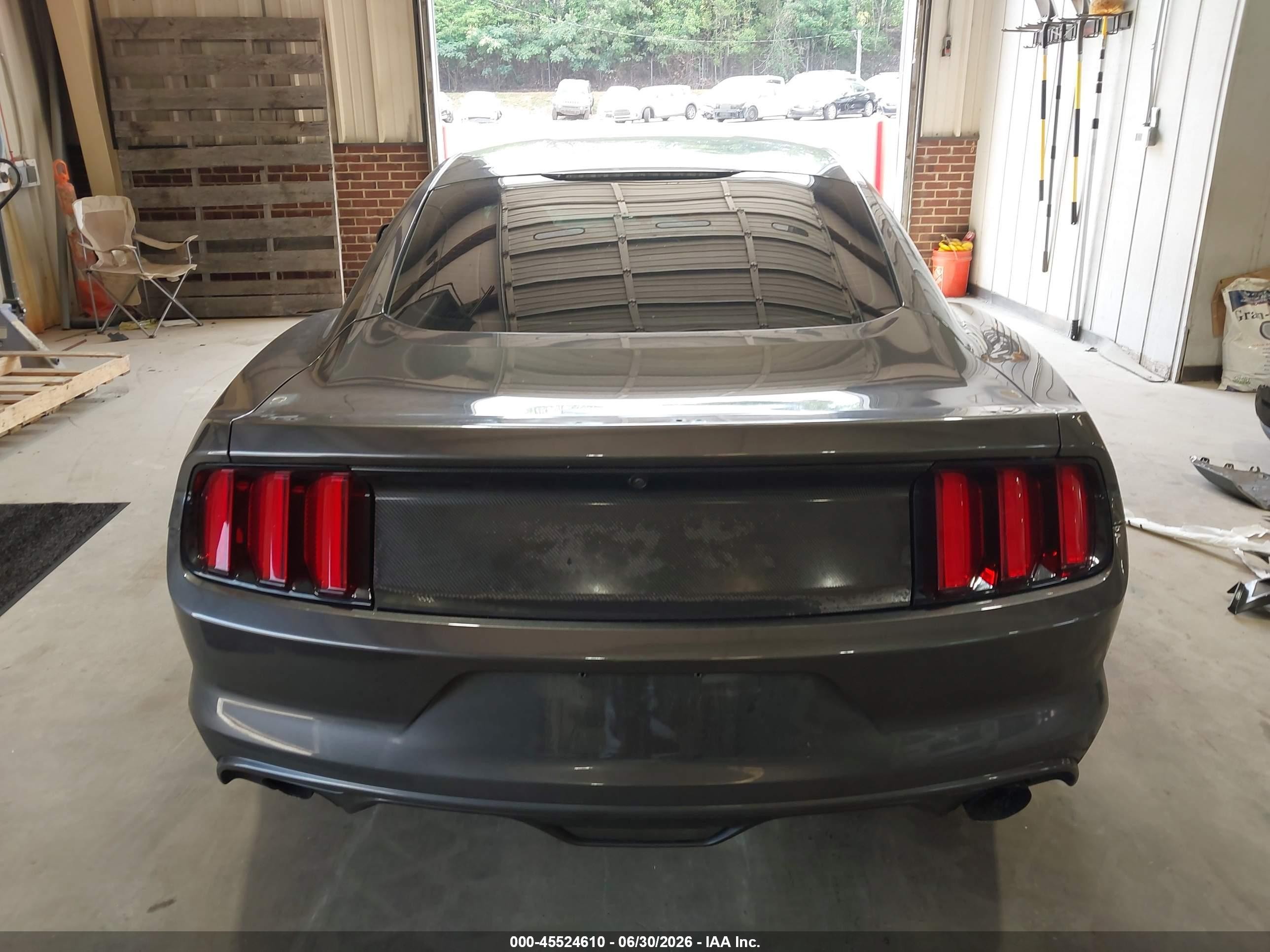 2015 Ford Mustang Gt/gt Premium Gray vin: 1FA6P8CF7F5367712