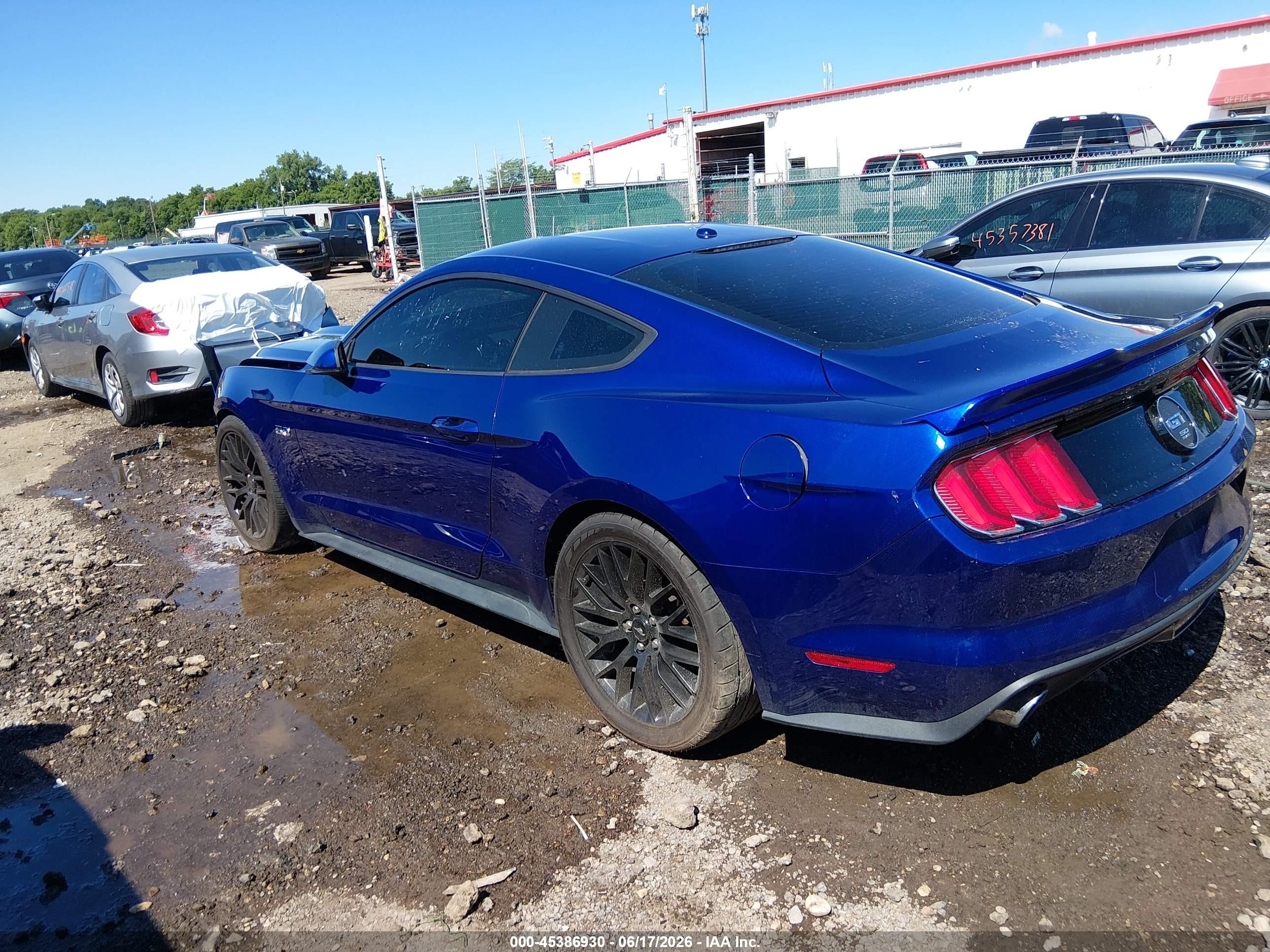 2015 Ford Mustang Gt Premium Blue vin: 1FA6P8CF7F5424331