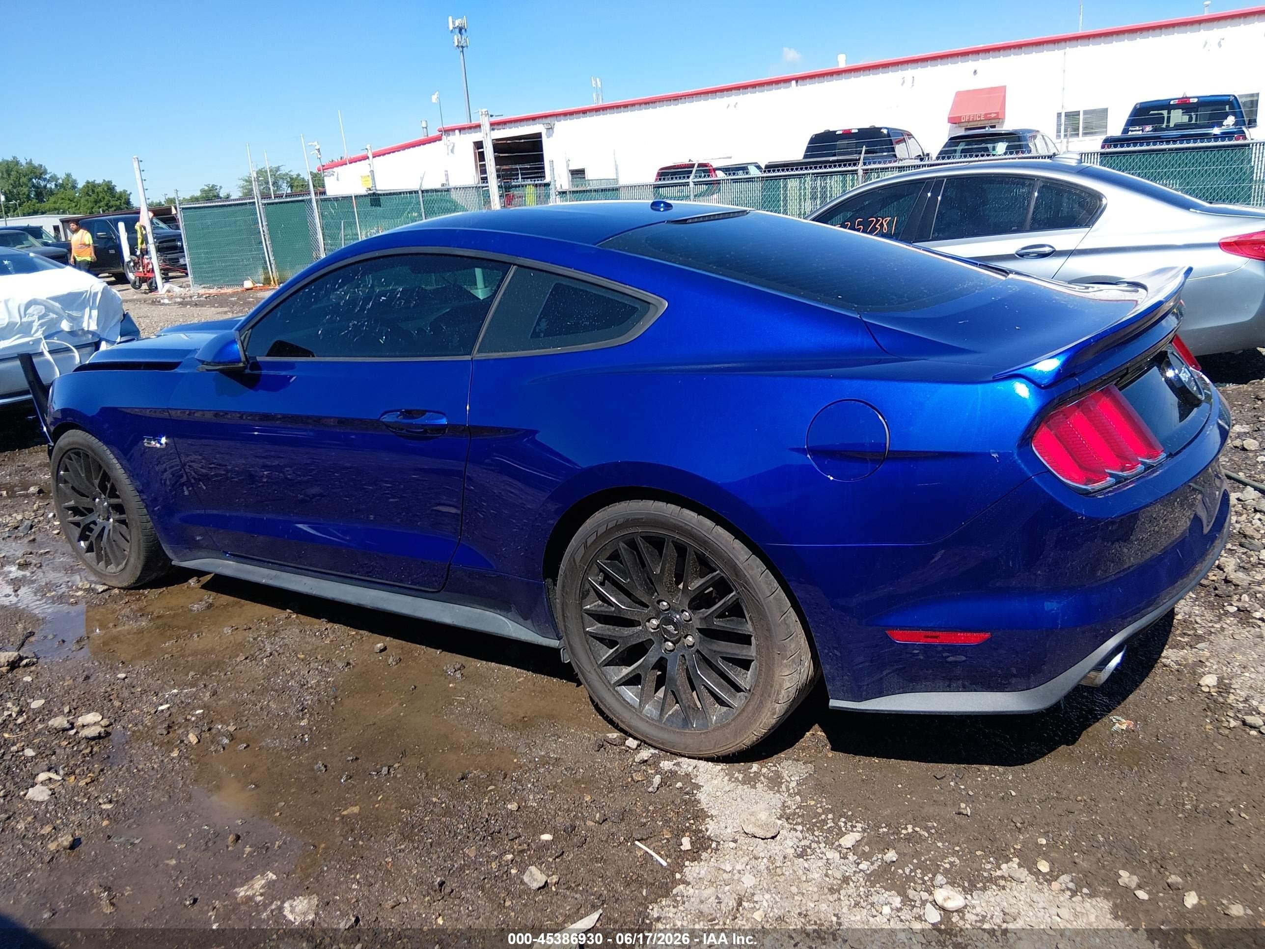 2015 Ford Mustang Gt Premium Blue vin: 1FA6P8CF7F5424331