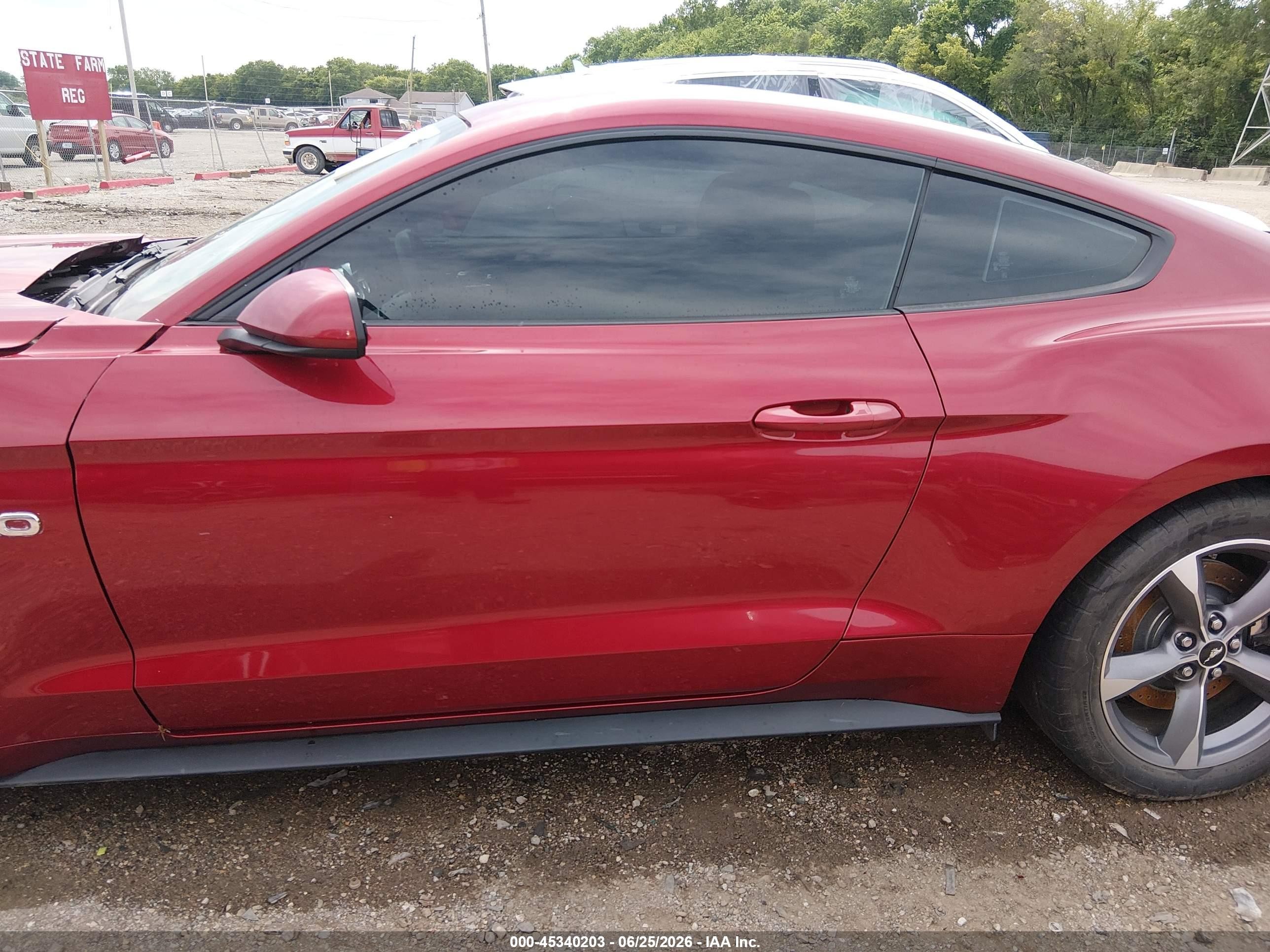 2015 Ford Mustang Gt Red vin: 1FA6P8CF7F5435894