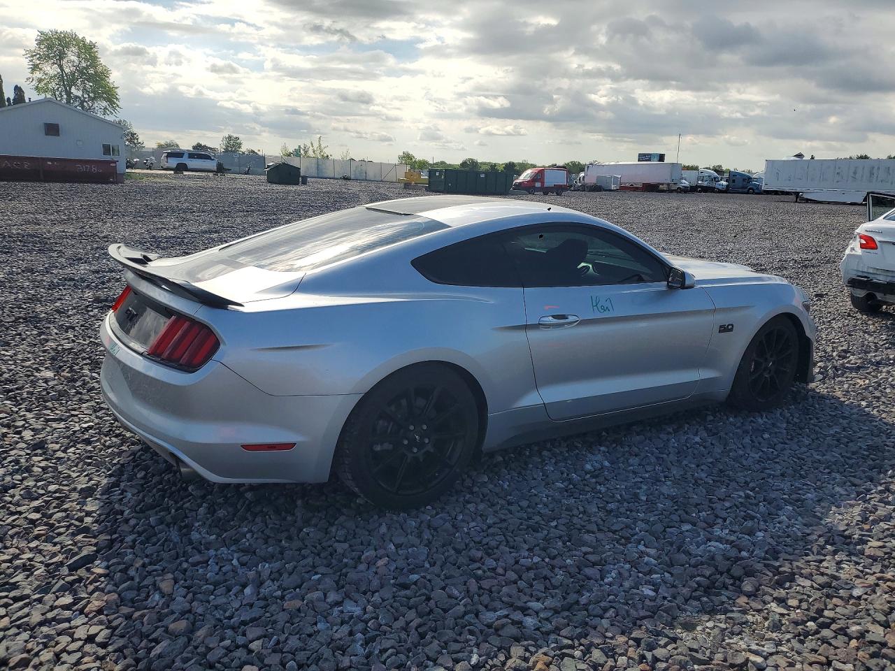 2016 Ford Mustang Gt Silver vin: 1FA6P8CF7G5267868