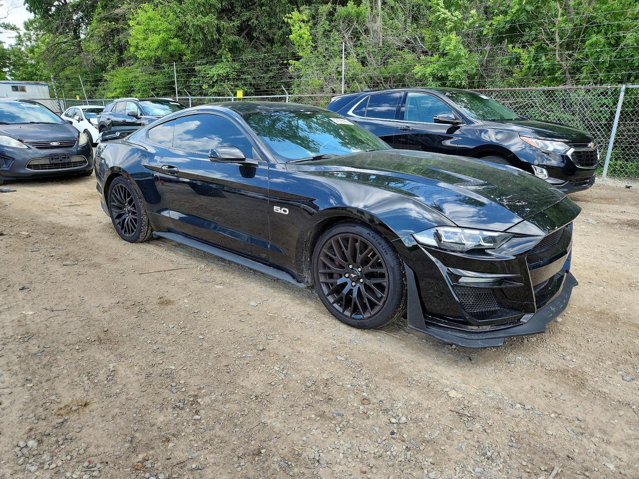 2018 Ford Mustang Gt Черный vin: 1FA6P8CF7J5127830
