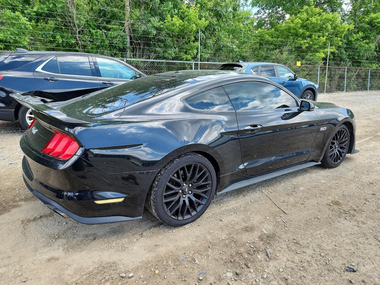 2018 Ford Mustang Gt Черный vin: 1FA6P8CF7J5127830