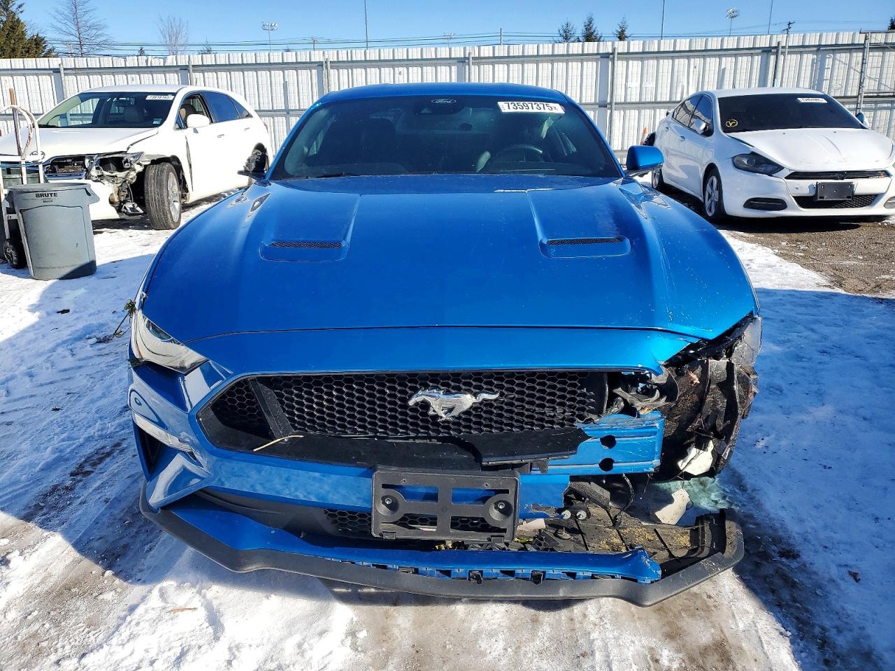 2021 Ford Mustang Gt Синий vin: 1FA6P8CF7M5137875