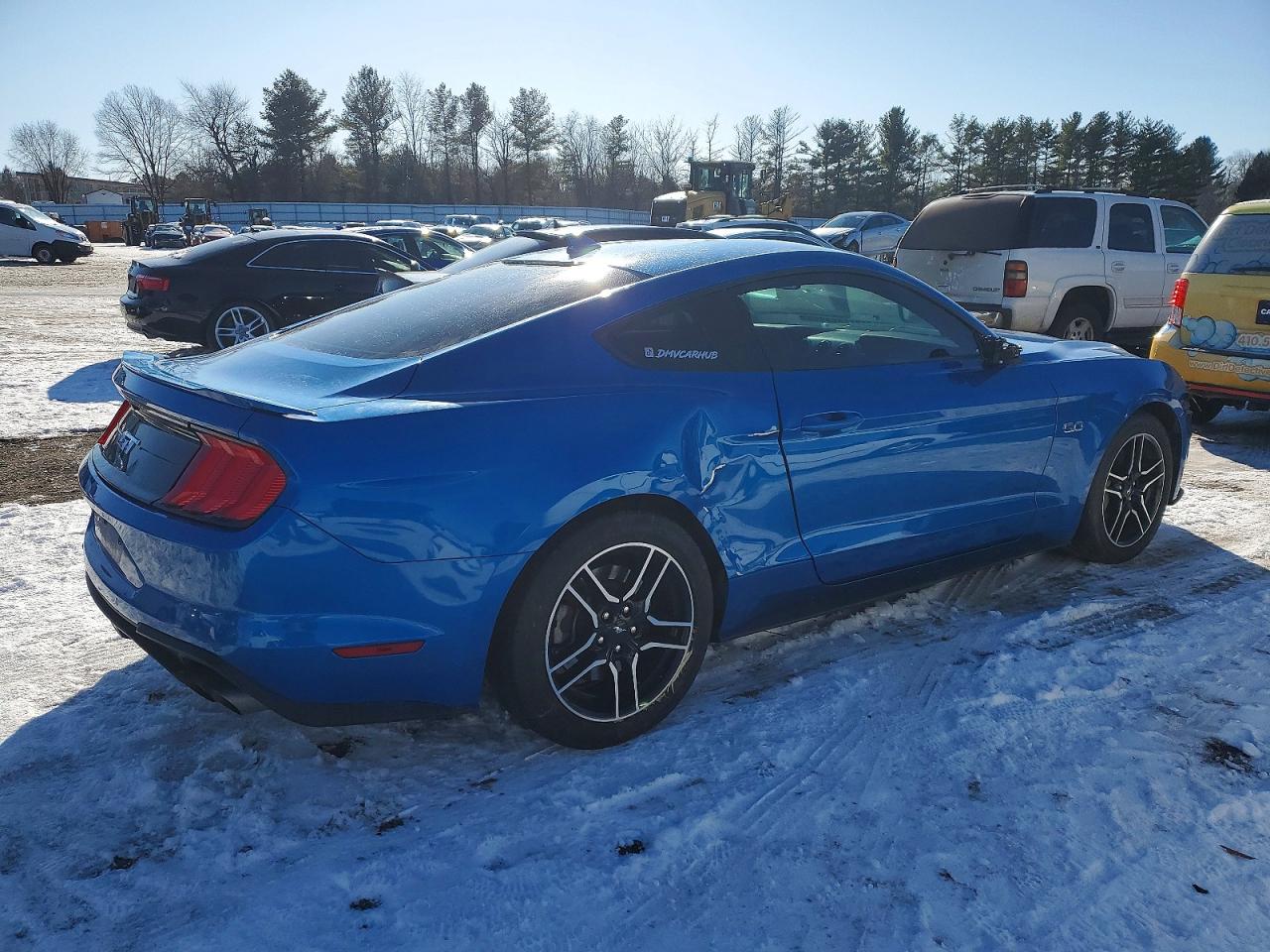 2021 Ford Mustang Gt Синий vin: 1FA6P8CF7M5137875