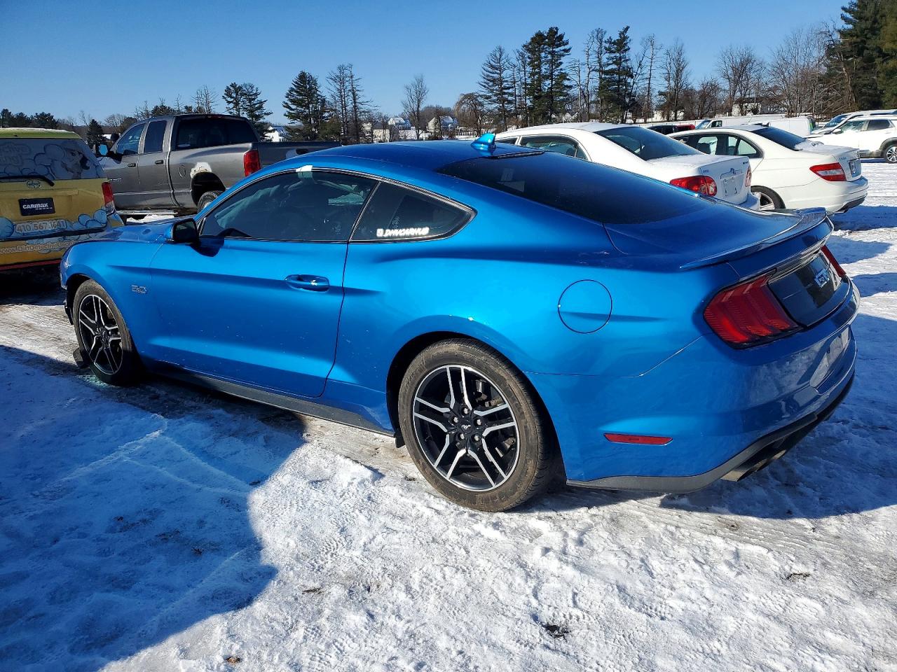 2021 Ford Mustang Gt Синий vin: 1FA6P8CF7M5137875
