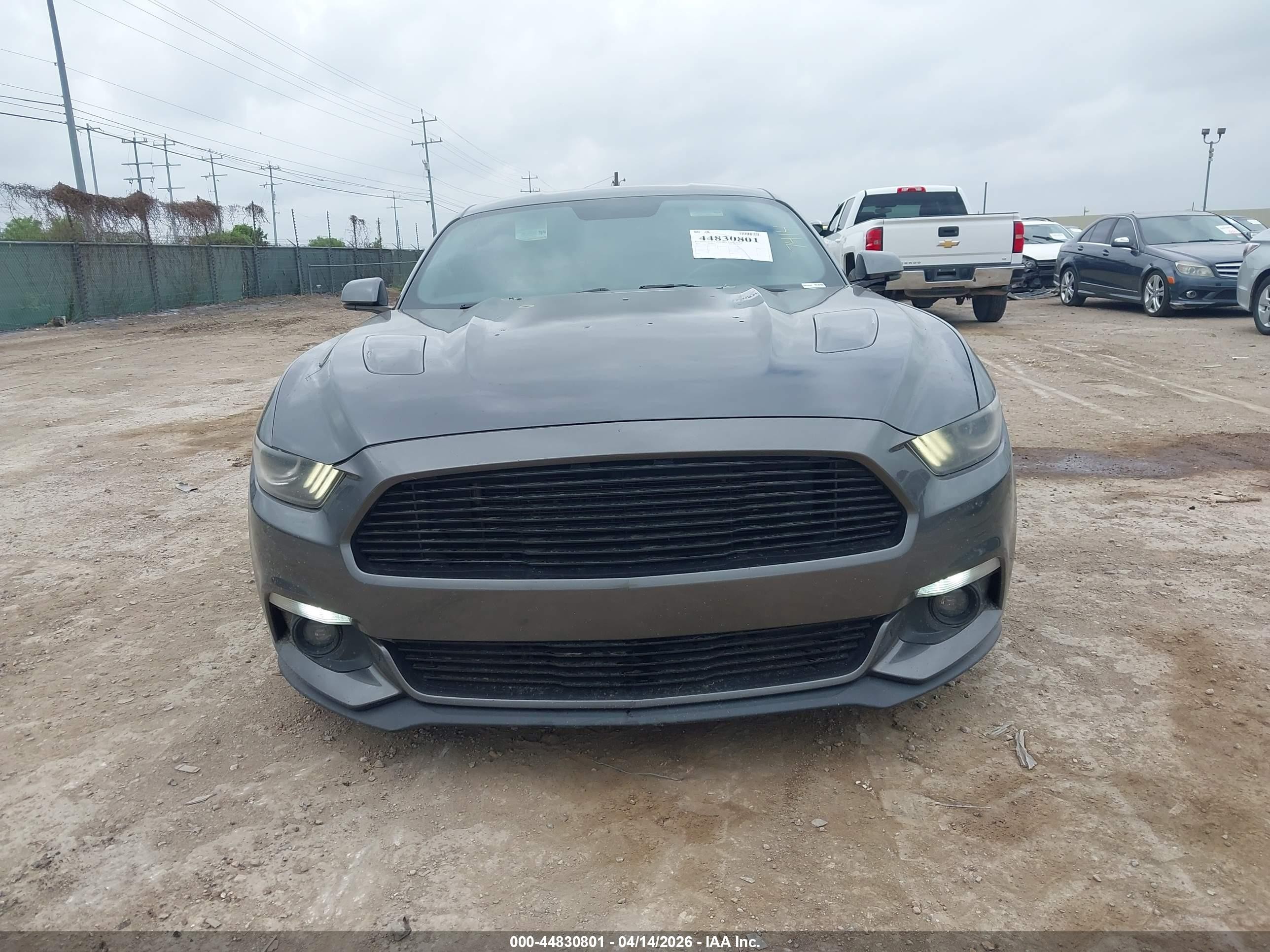 2015 Ford Mustang Gt Premium Серый vin: 1FA6P8CF8F5326554