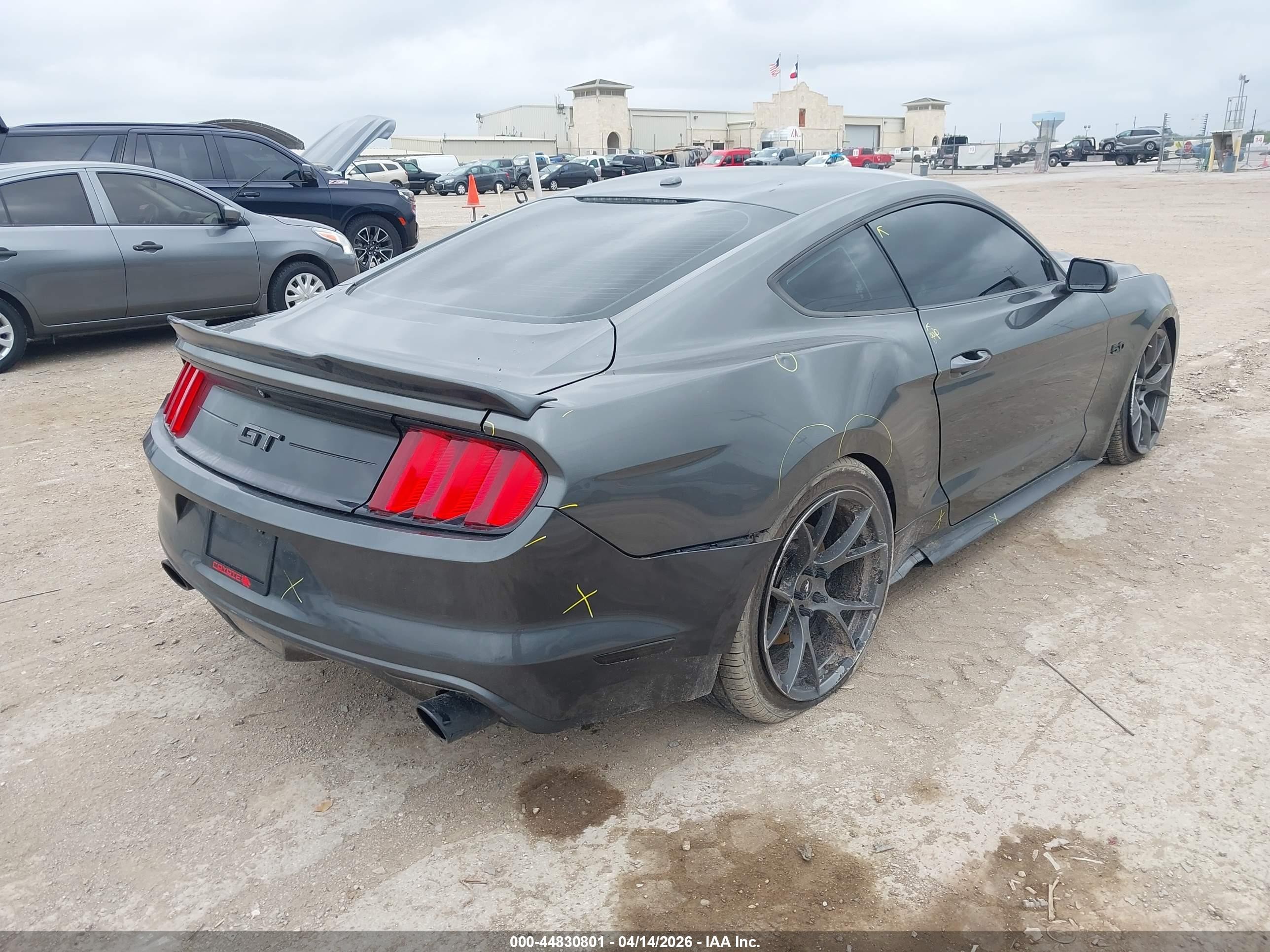 2015 Ford Mustang Gt Premium Серый vin: 1FA6P8CF8F5326554