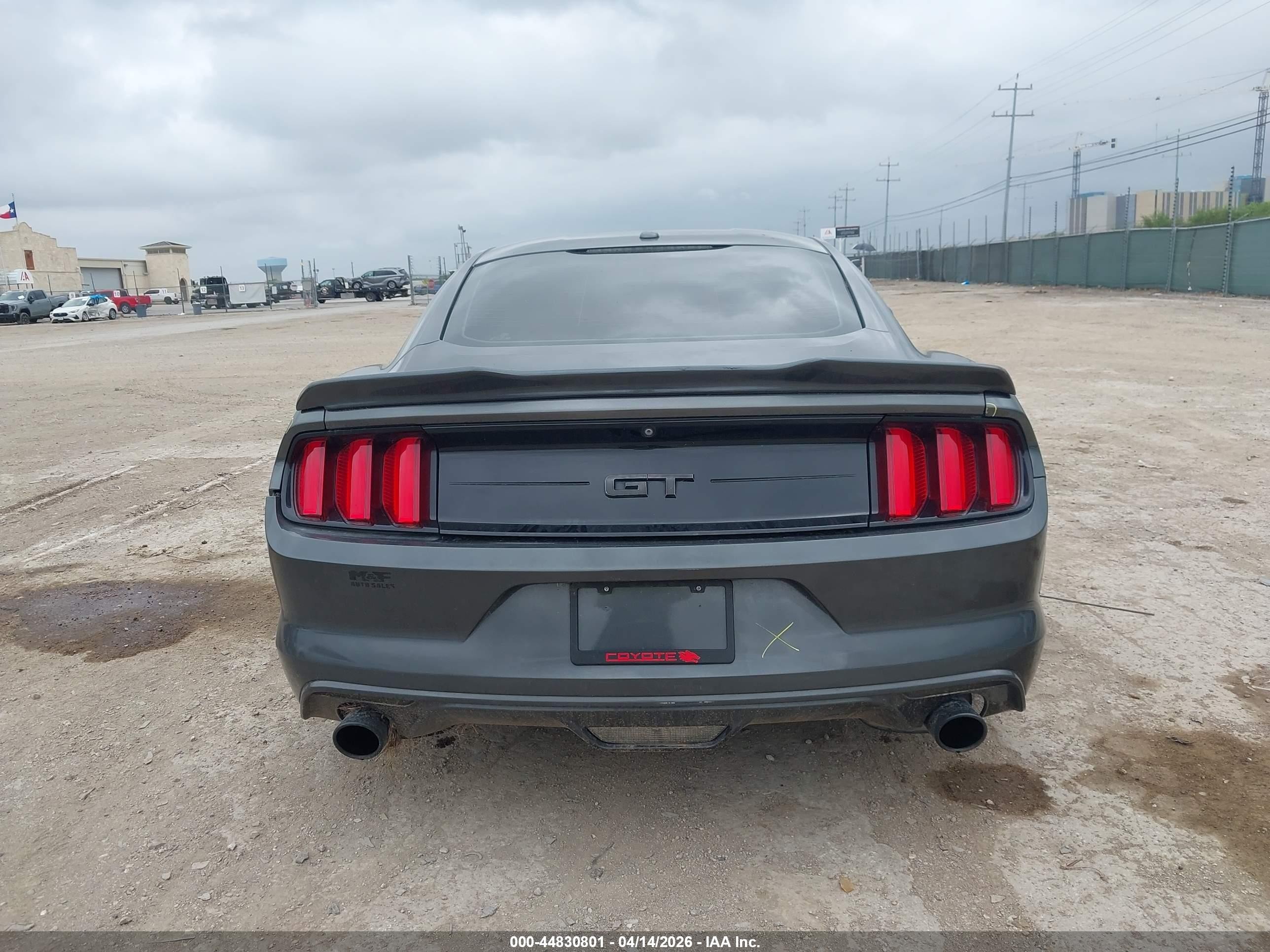 2015 Ford Mustang Gt Premium Серый vin: 1FA6P8CF8F5326554
