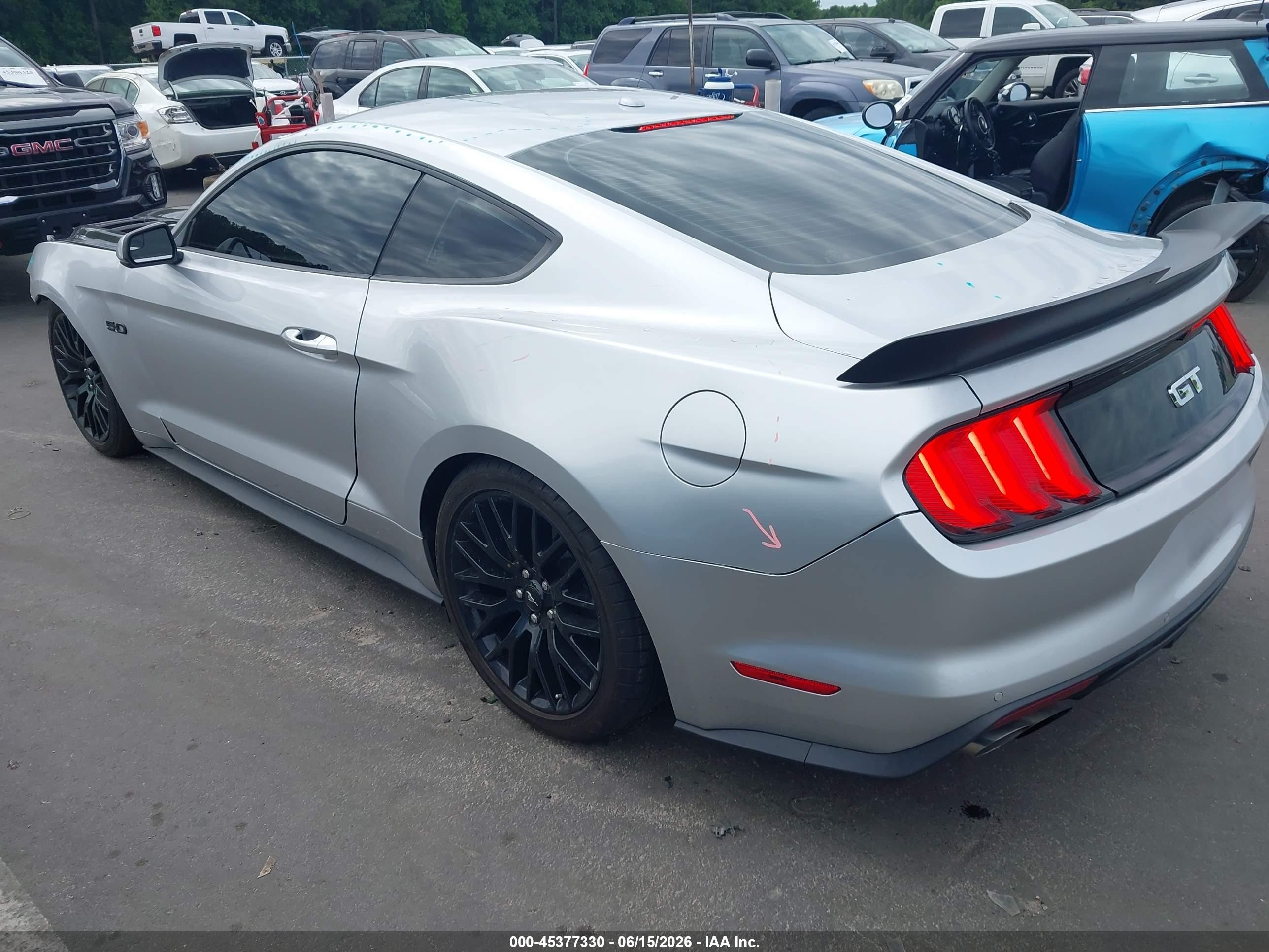 2015 Ford Mustang Gt Premium Gray vin: 1FA6P8CF8F5336243