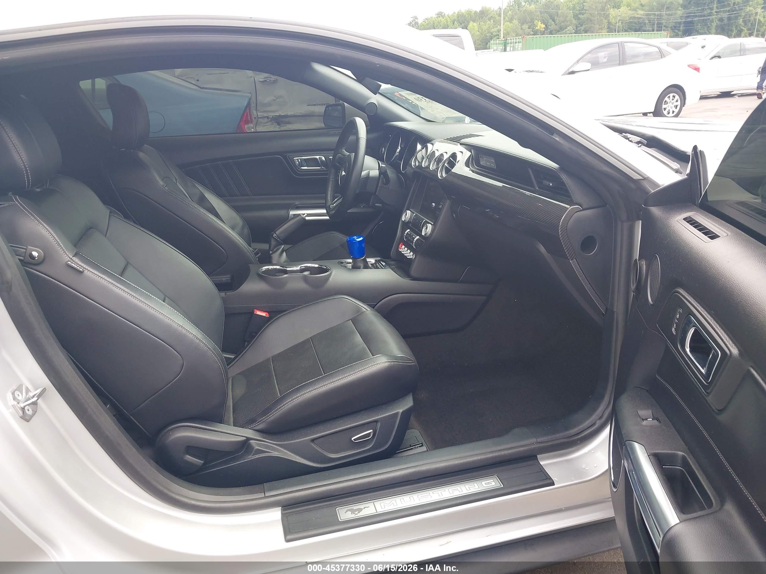 2015 Ford Mustang Gt Premium Gray vin: 1FA6P8CF8F5336243