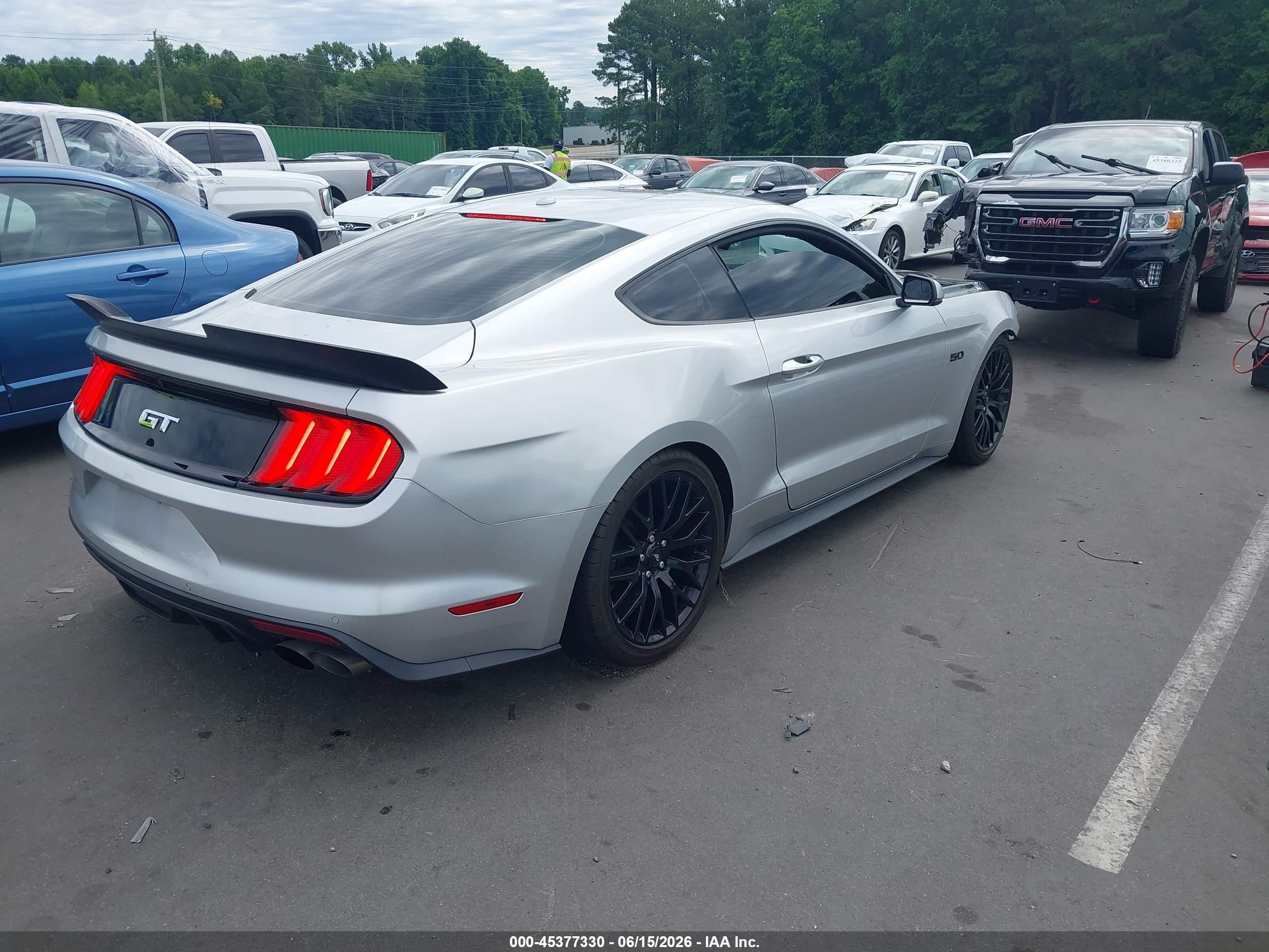 2015 Ford Mustang Gt Premium Gray vin: 1FA6P8CF8F5336243