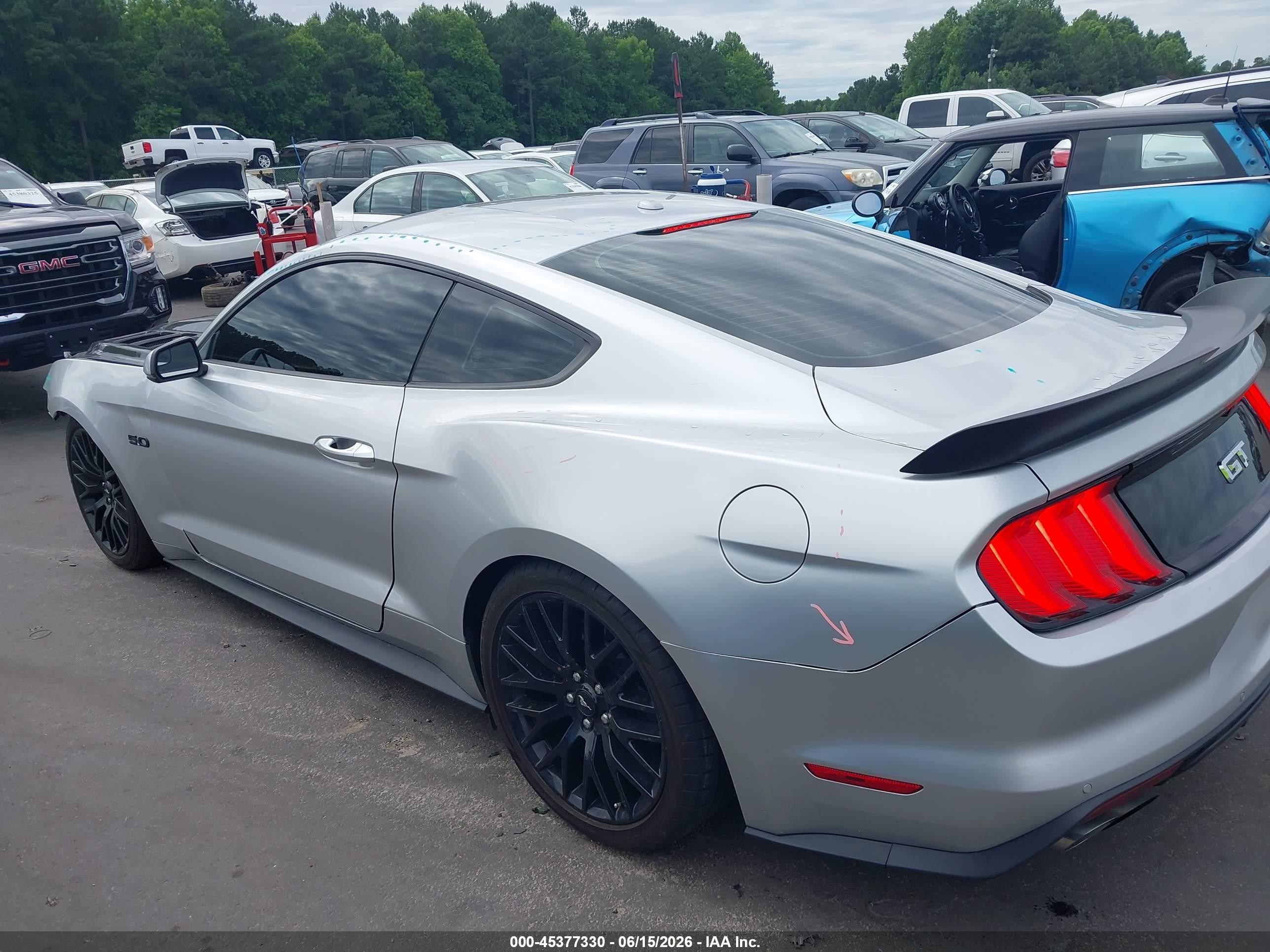 2015 Ford Mustang Gt Premium Gray vin: 1FA6P8CF8F5336243