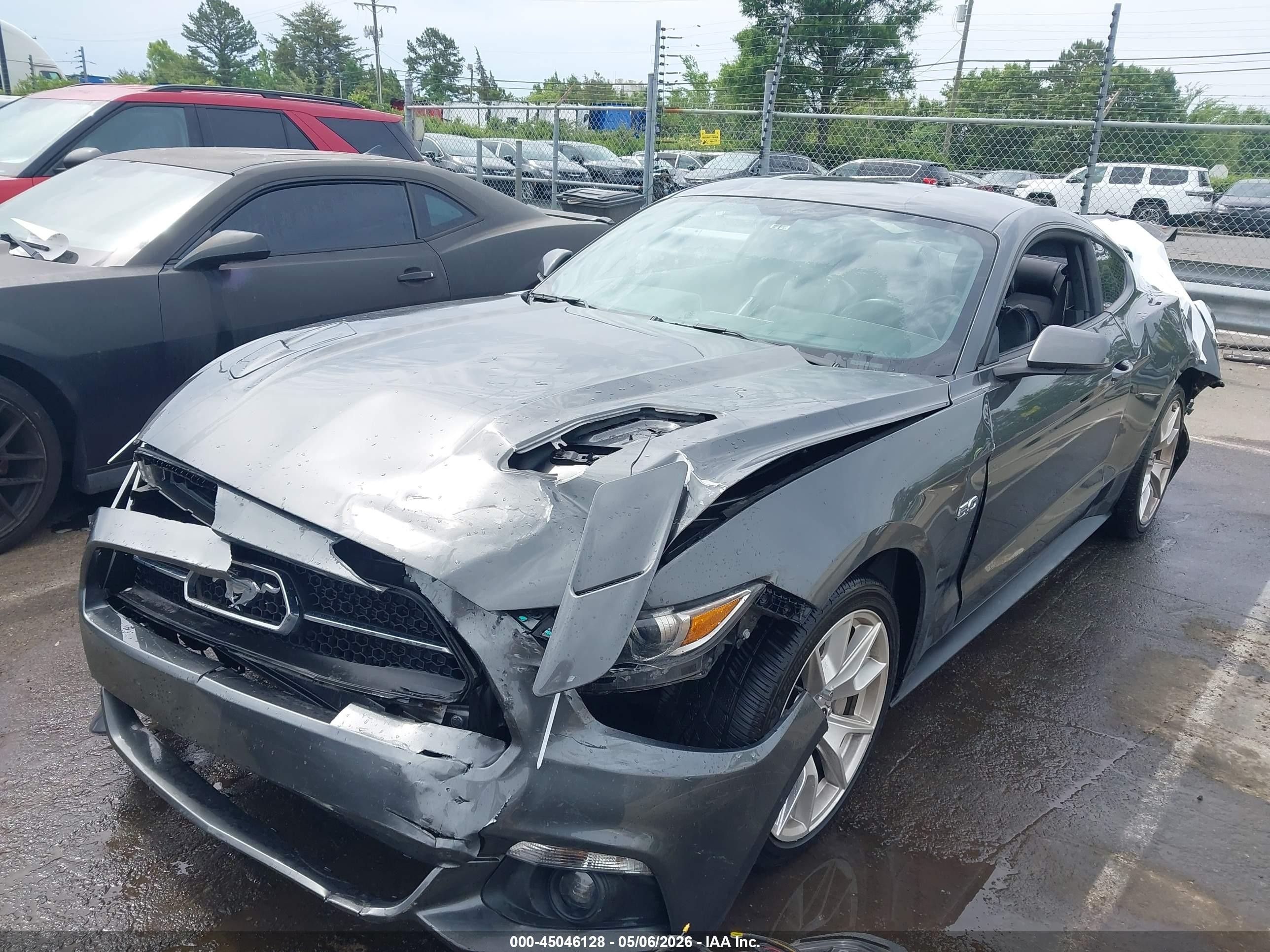 2015 Ford Mustang Gt Premium Gray vin: 1FA6P8CF8F5341023