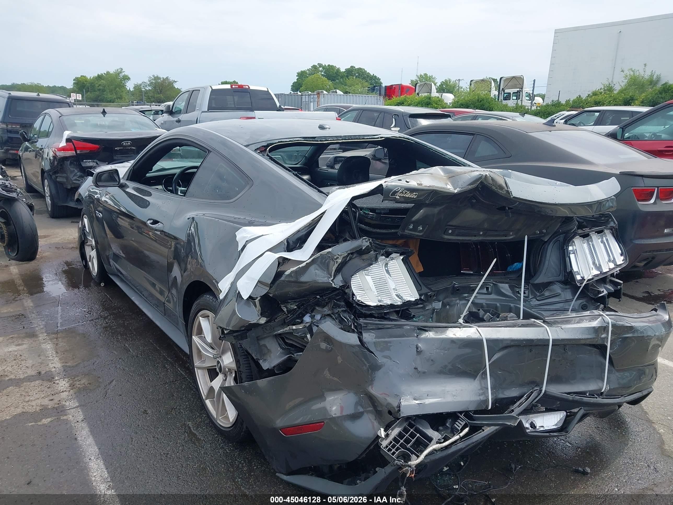 2015 Ford Mustang Gt Premium Gray vin: 1FA6P8CF8F5341023