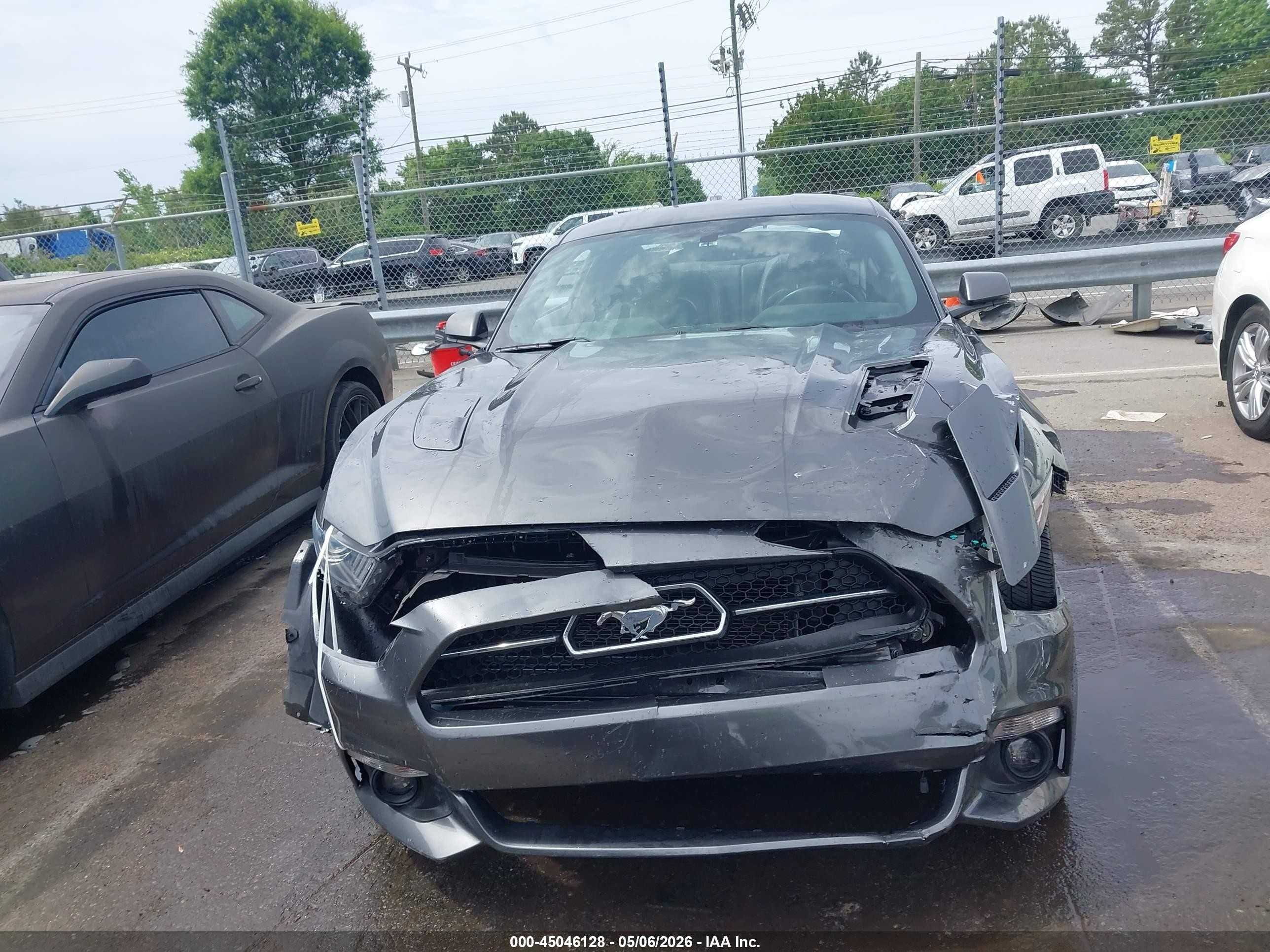 2015 Ford Mustang Gt Premium Gray vin: 1FA6P8CF8F5341023