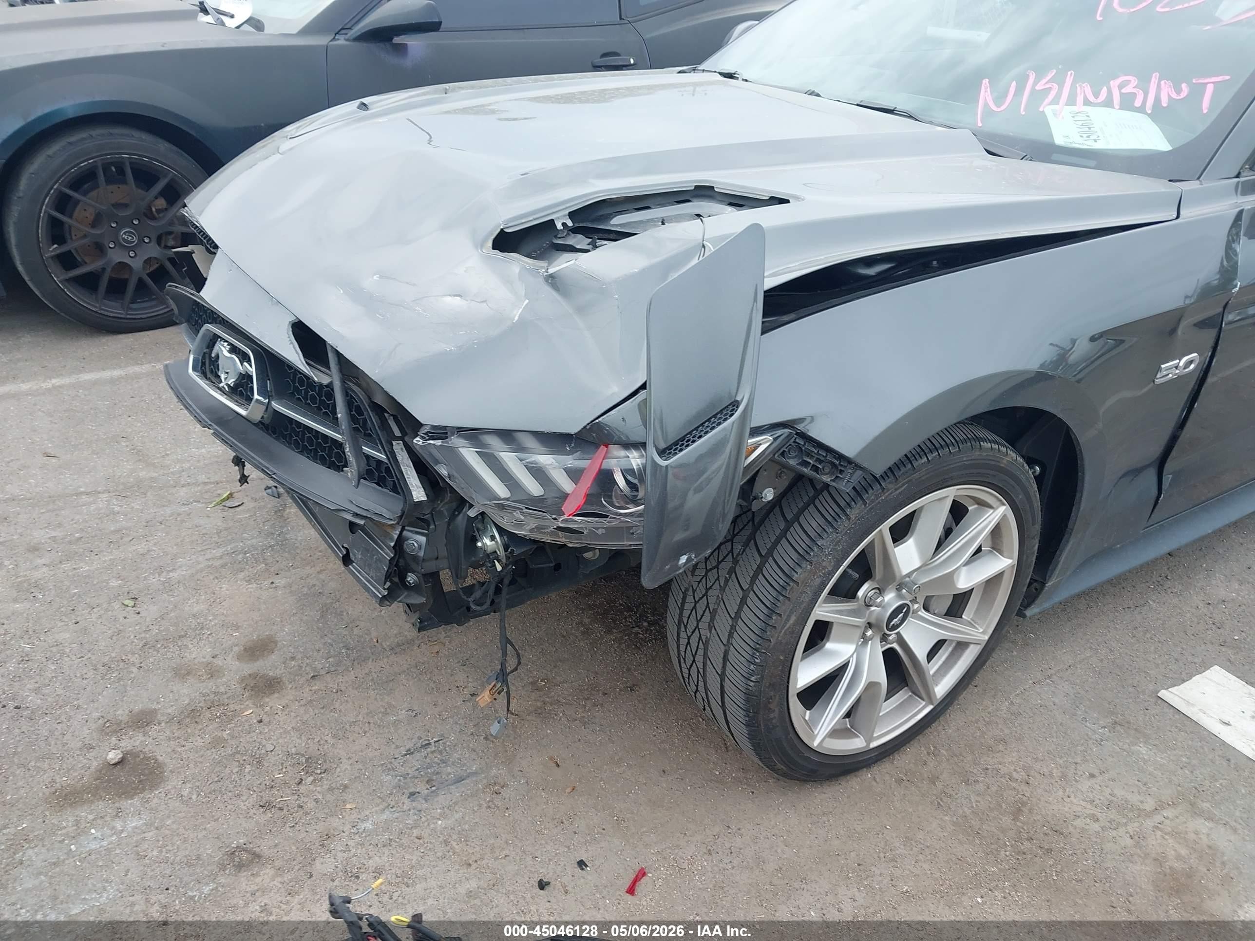 2015 Ford Mustang Gt Premium Gray vin: 1FA6P8CF8F5341023
