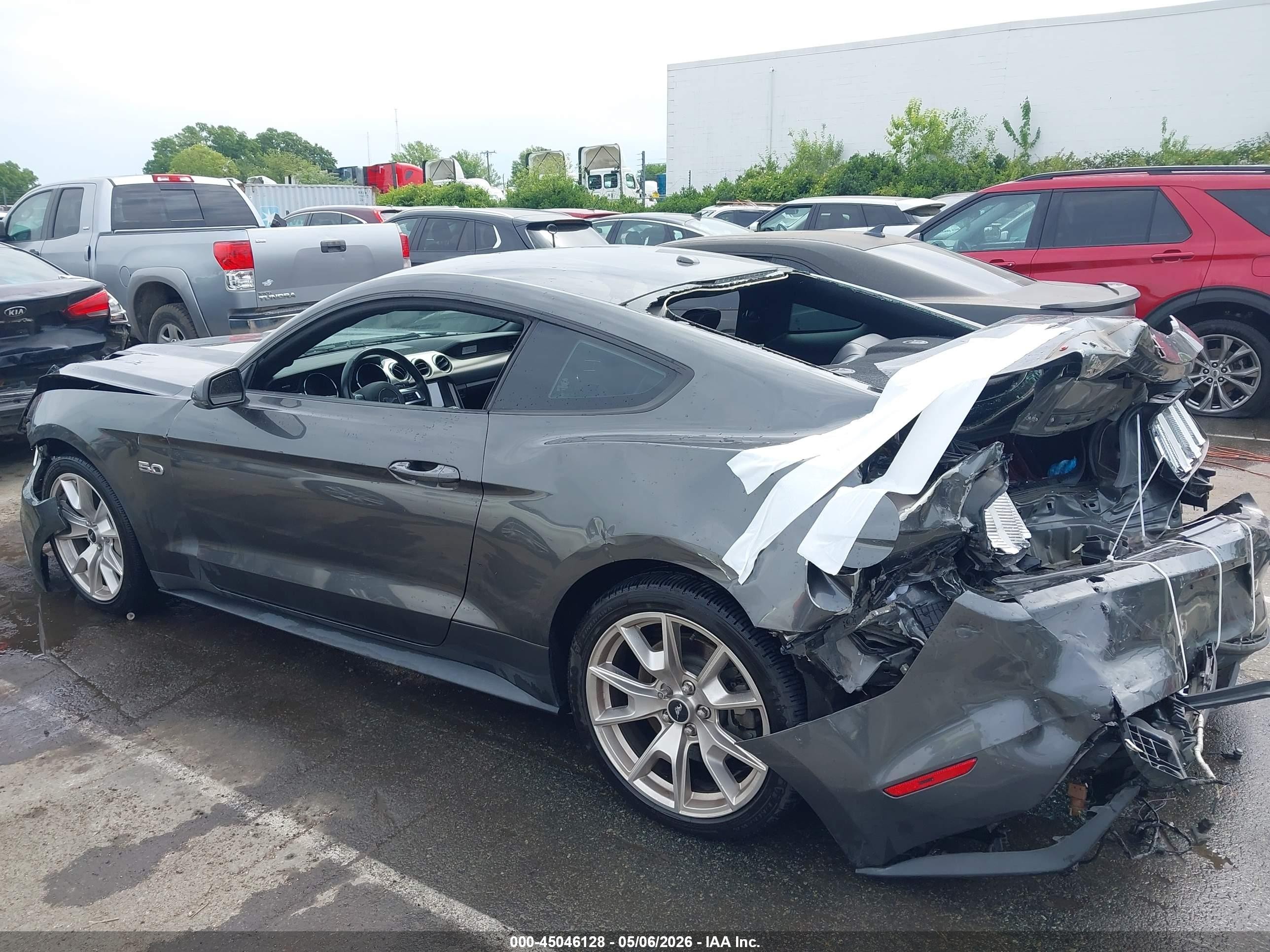 2015 Ford Mustang Gt Premium Gray vin: 1FA6P8CF8F5341023