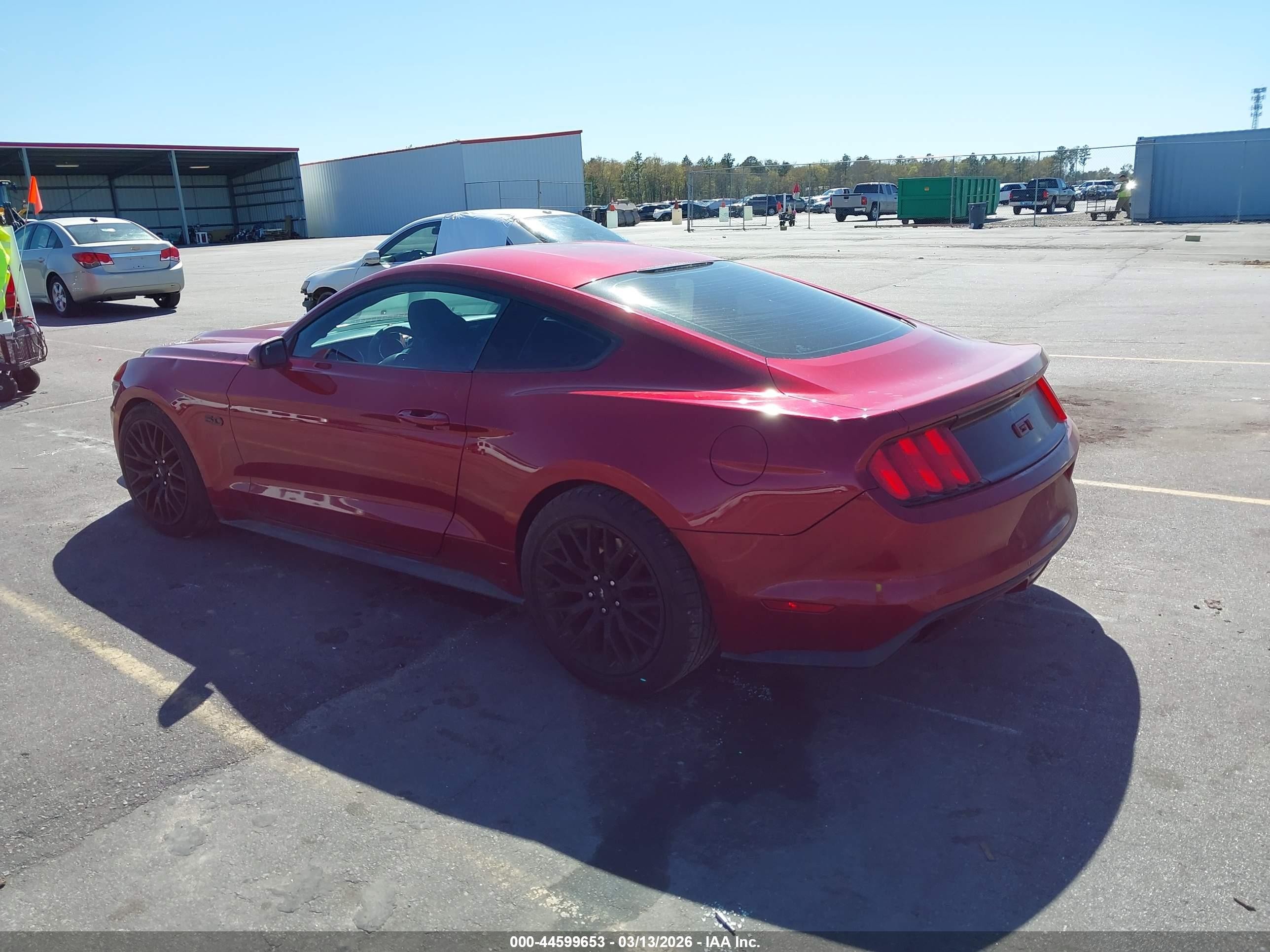 2015 Ford Mustang Gt Maroon vin: 1FA6P8CF8F5345394