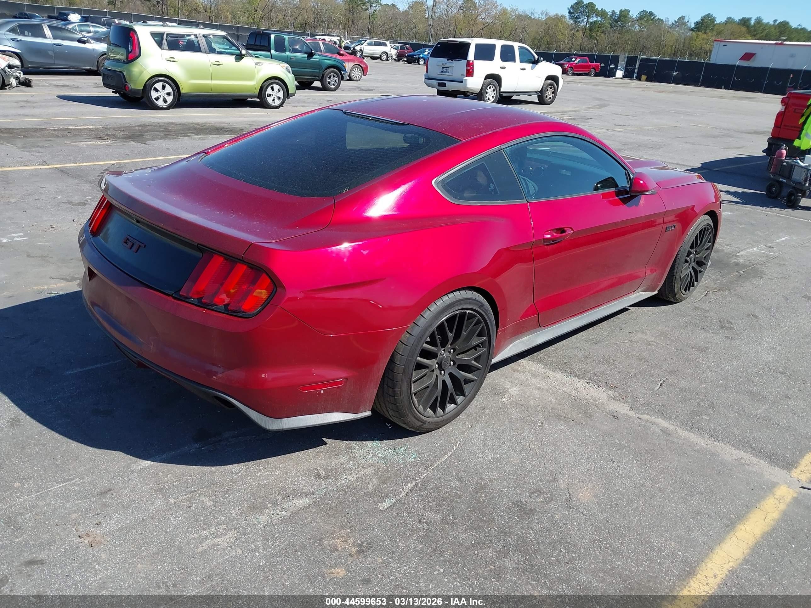 2015 Ford Mustang Gt Maroon vin: 1FA6P8CF8F5345394