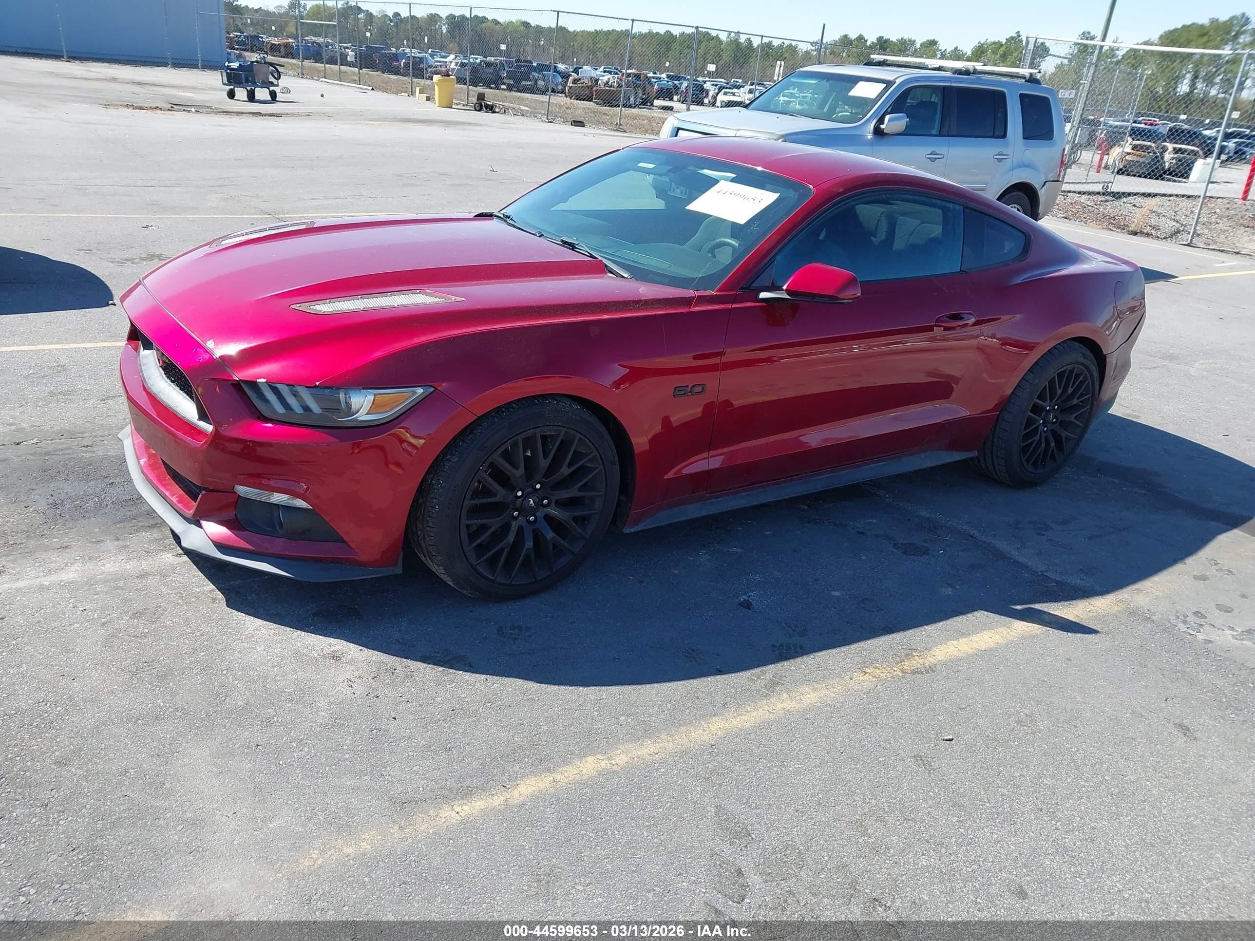 2015 Ford Mustang Gt Maroon vin: 1FA6P8CF8F5345394