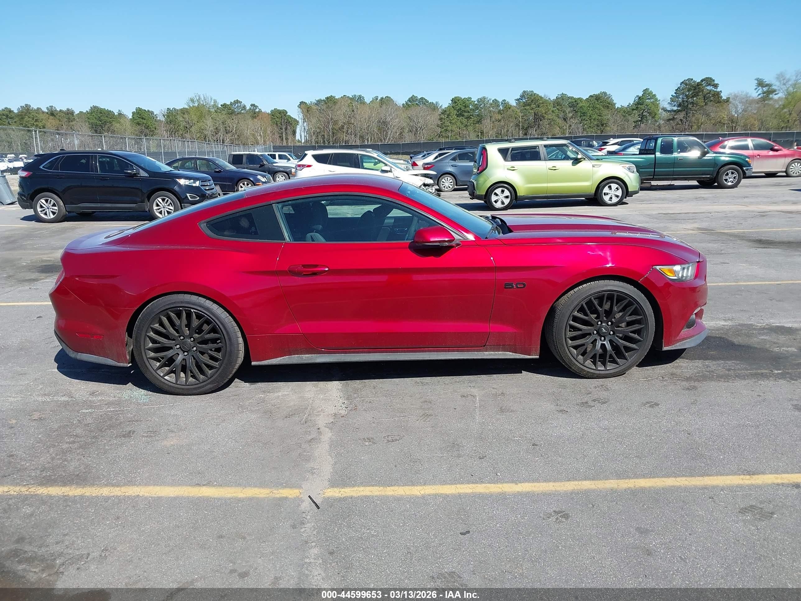 2015 Ford Mustang Gt Maroon vin: 1FA6P8CF8F5345394