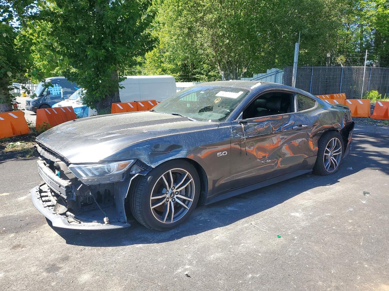 2015 Ford Mustang Gt Угольный vin: 1FA6P8CF8F5363524