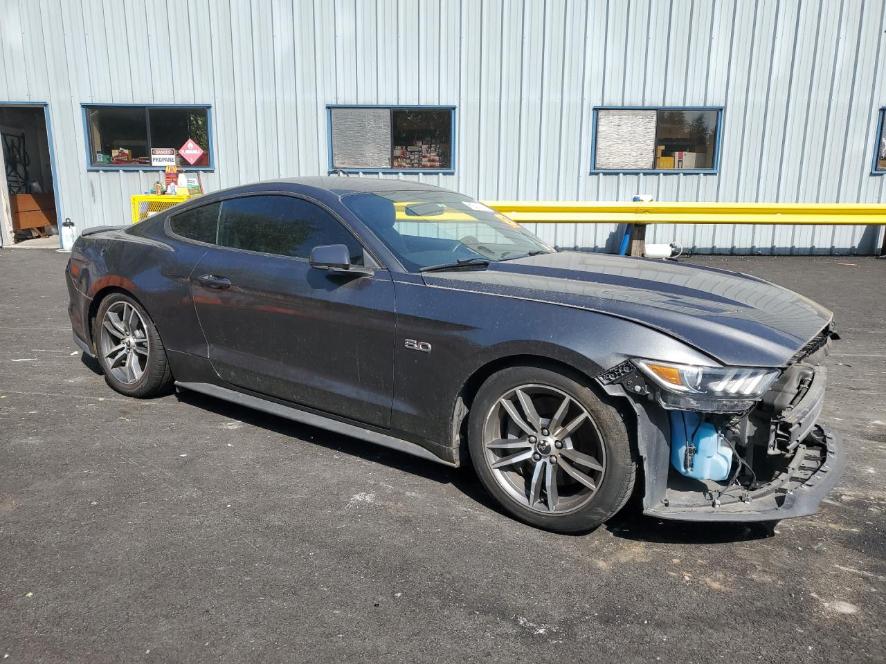 2015 Ford Mustang Gt Charcoal vin: 1FA6P8CF8F5363524 Damage: Right Front Wheel, Multiple Scratches Light, 5