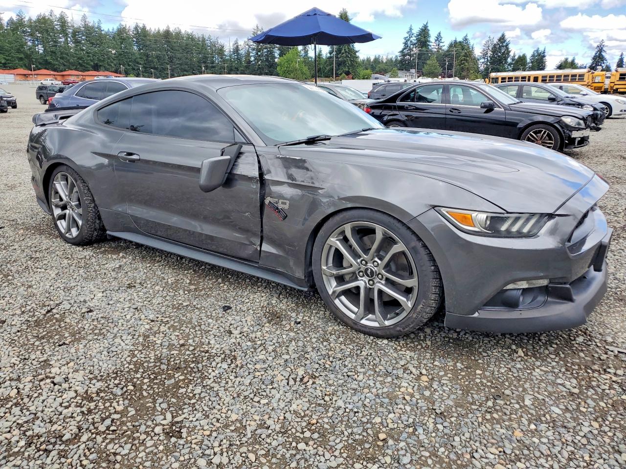 2015 Ford Mustang Gt Gray vin: 1FA6P8CF8F5407411
