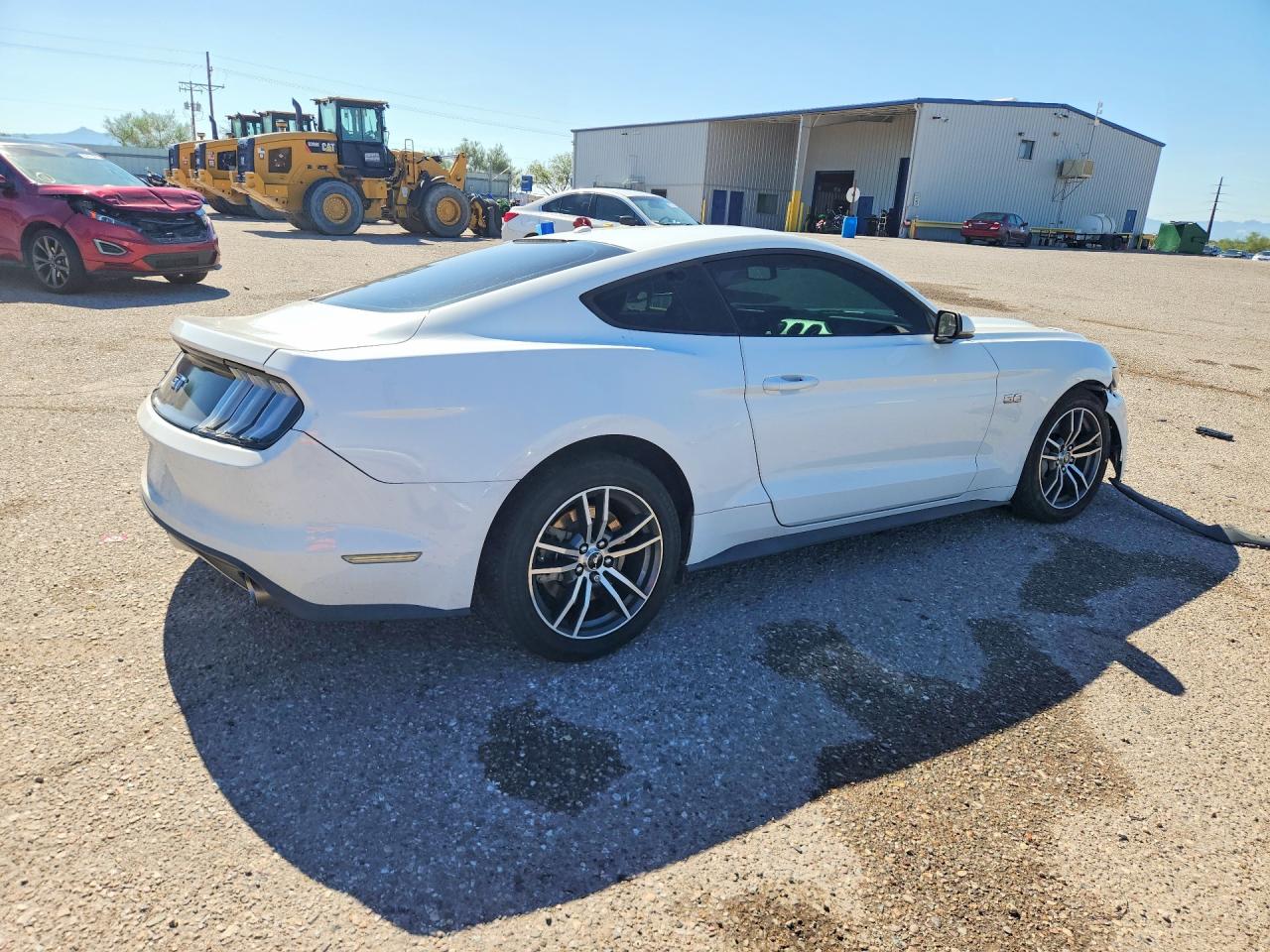 2015 Ford Mustang Gt White vin: 1FA6P8CF8F5431529