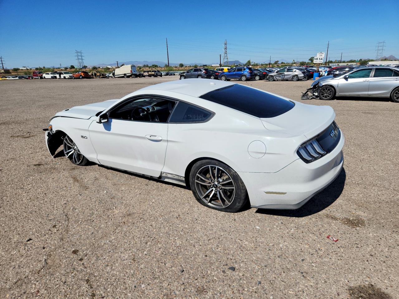 2015 Ford Mustang Gt White vin: 1FA6P8CF8F5431529