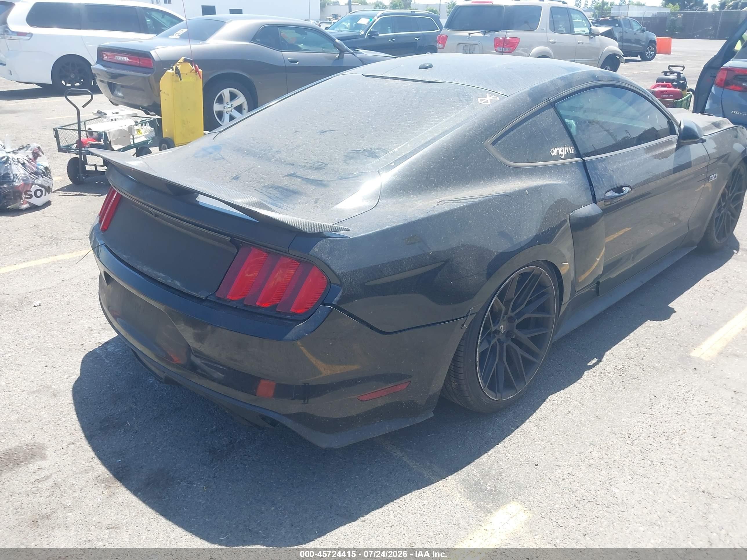 2015 Ford Mustang Gt Premium Black vin: 1FA6P8CF8F5434415