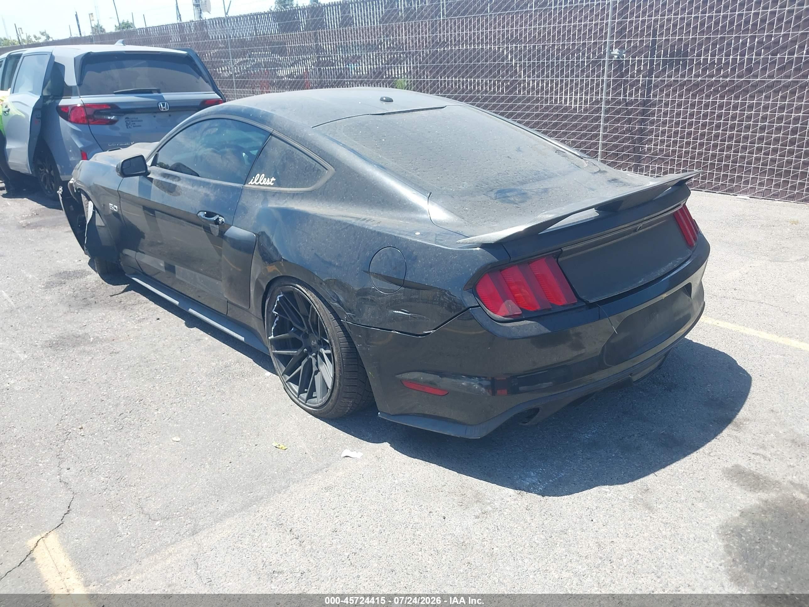 2015 Ford Mustang Gt Premium Black vin: 1FA6P8CF8F5434415