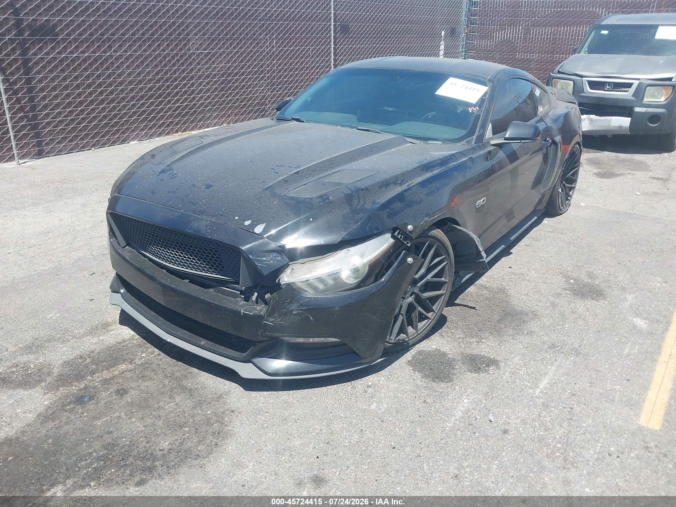 2015 Ford Mustang Gt Premium Black vin: 1FA6P8CF8F5434415