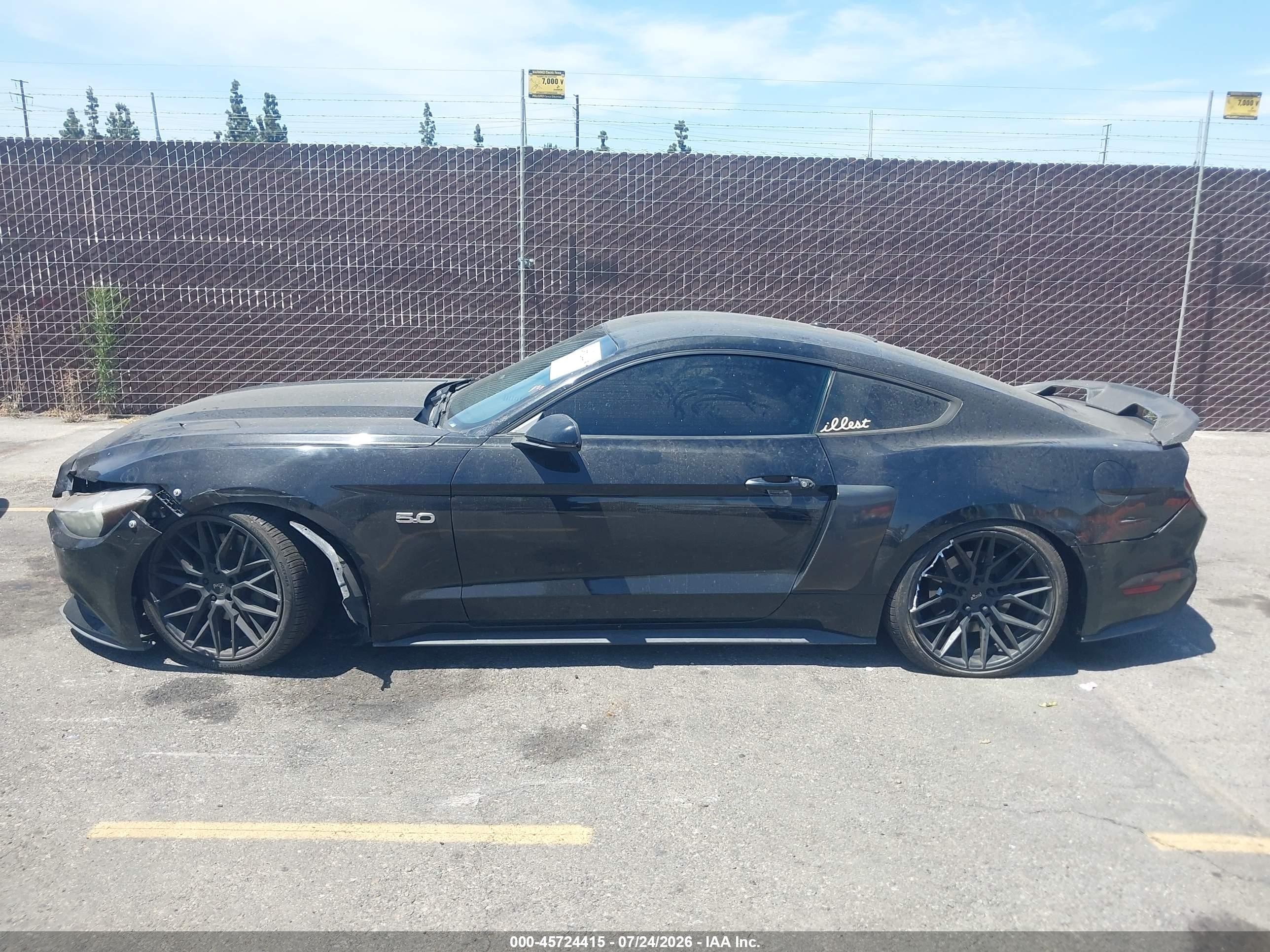2015 Ford Mustang Gt Premium Black vin: 1FA6P8CF8F5434415