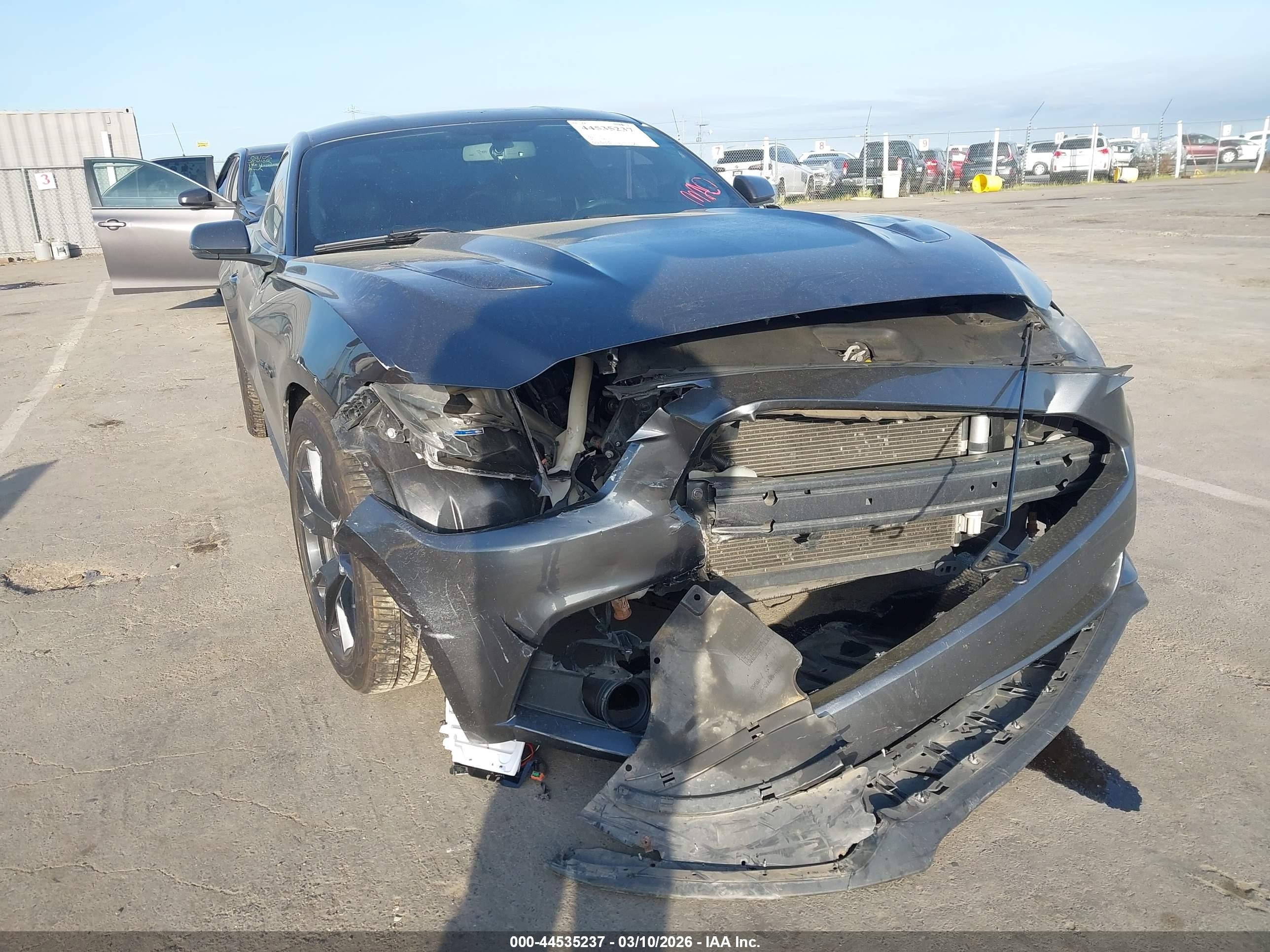 2017 Ford Mustang Gt Premium Gray vin: 1FA6P8CF8H5247727