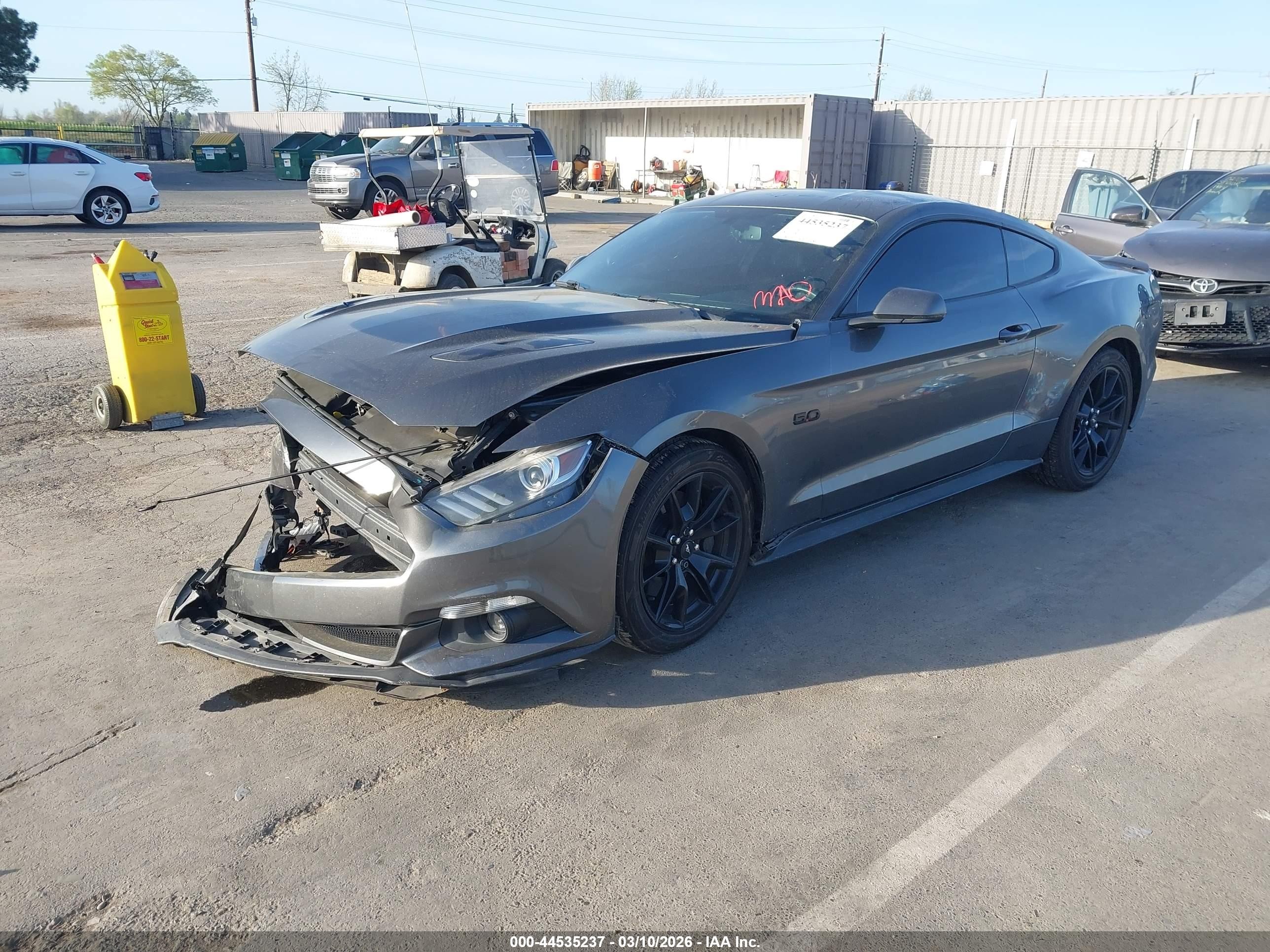 2017 Ford Mustang Gt Premium Gray vin: 1FA6P8CF8H5247727