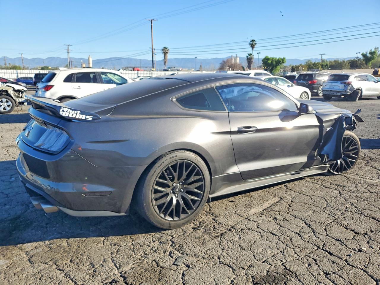 2019 Ford Mustang Gt Угольный vin: 1FA6P8CF8K5118801