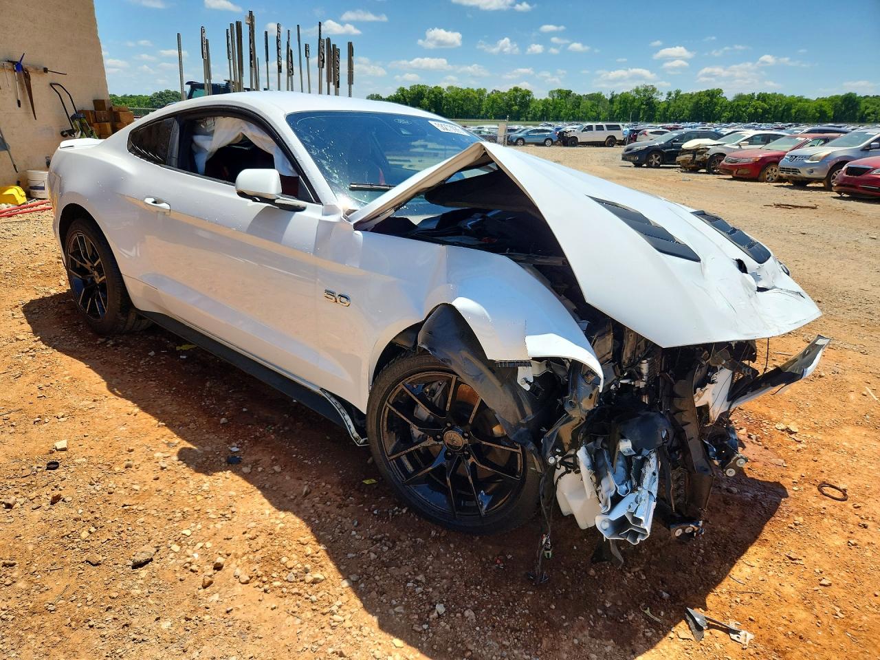 2023 Ford Mustang Gt White vin: 1FA6P8CF8P5304605