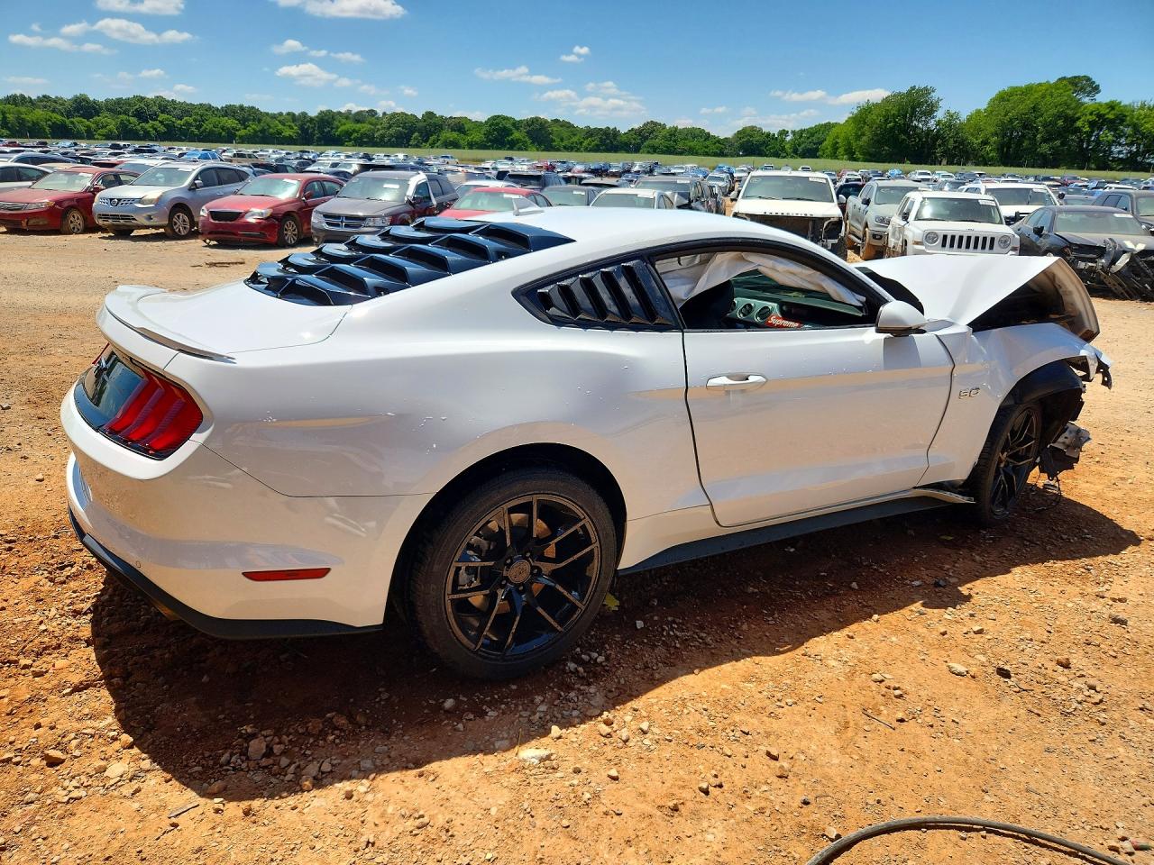 2023 Ford Mustang Gt White vin: 1FA6P8CF8P5304605