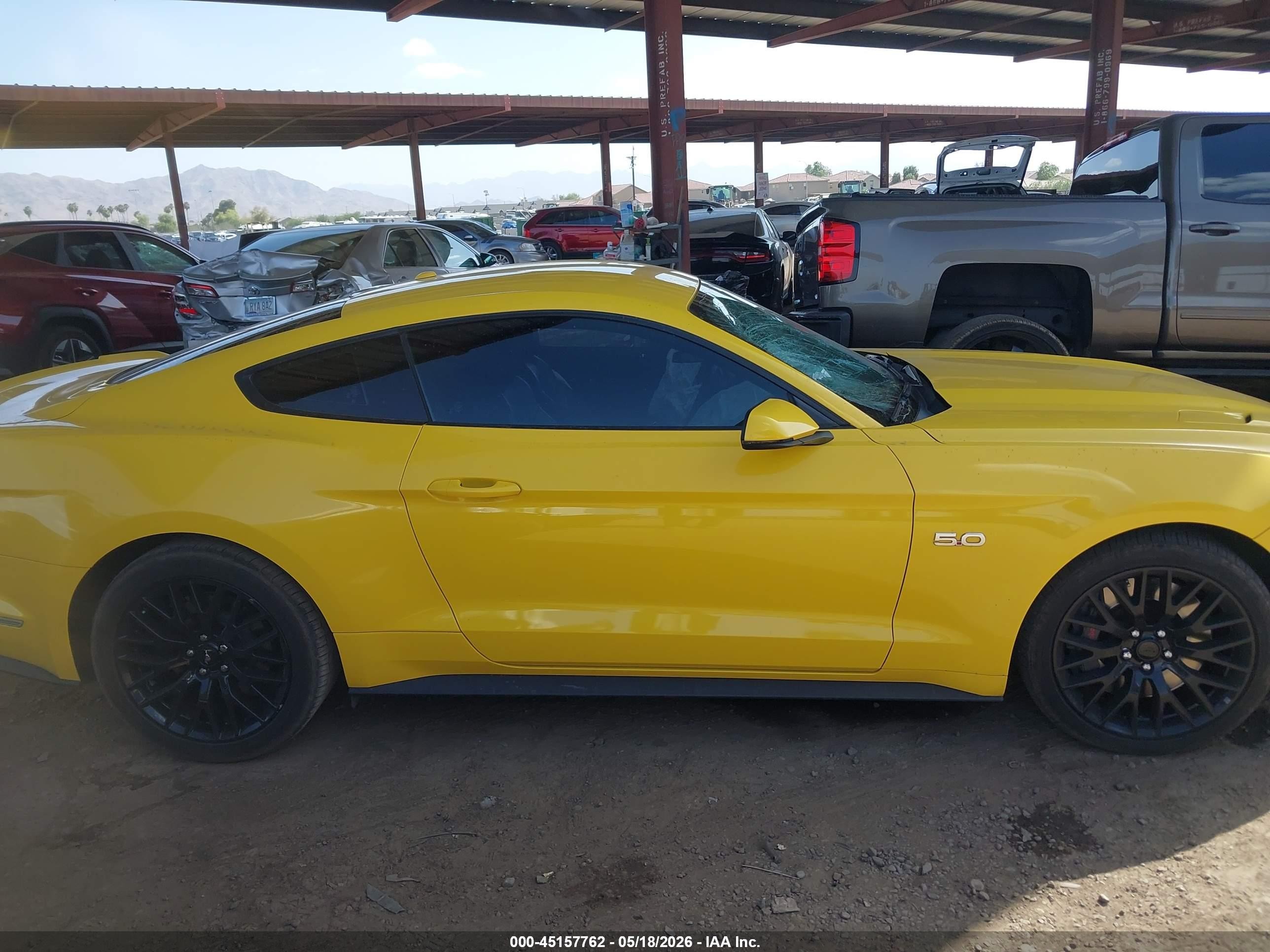 2015 Ford Mustang Gt Premium Yellow vin: 1FA6P8CF9F5329267