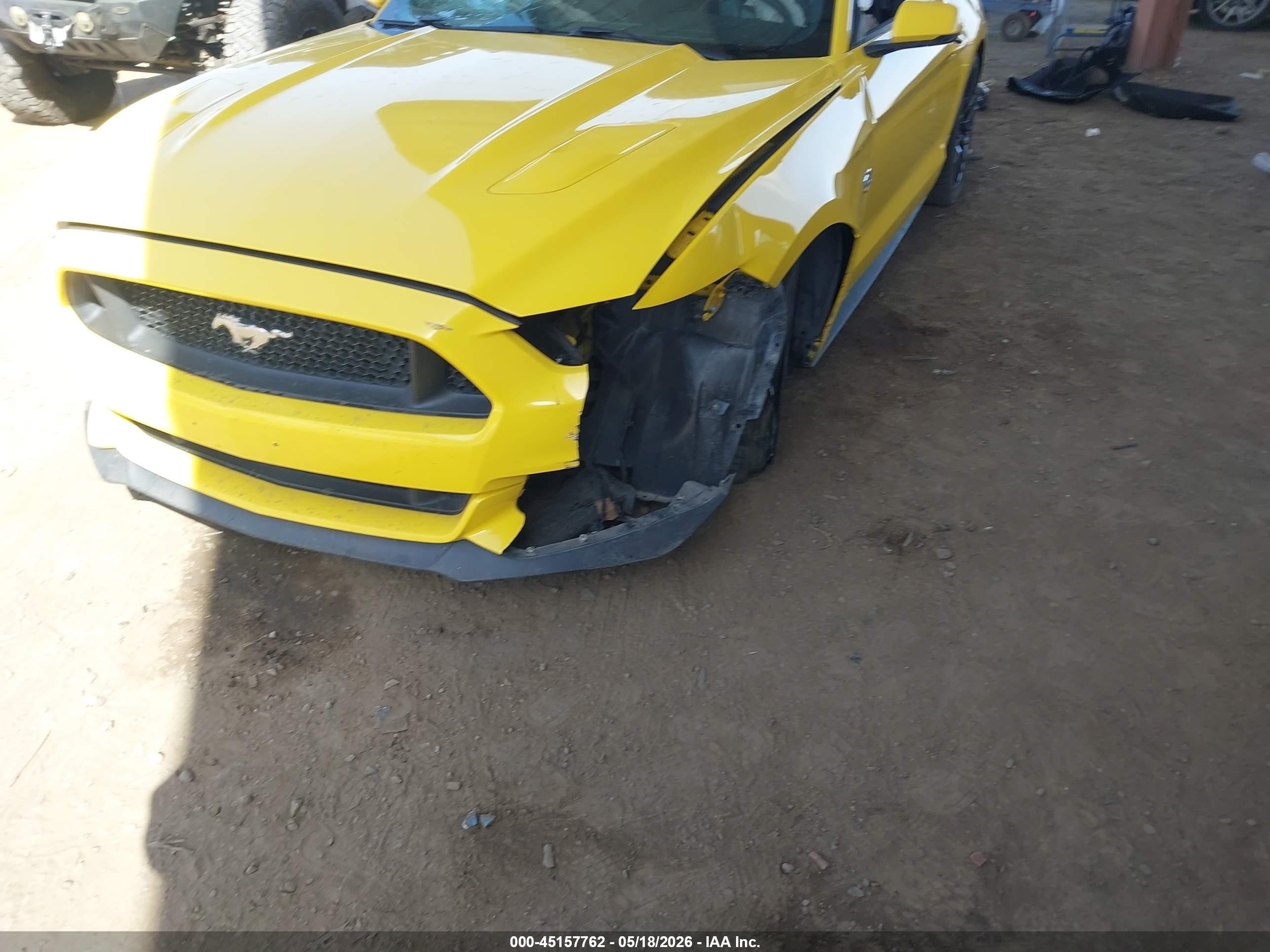 2015 Ford Mustang Gt Premium Yellow vin: 1FA6P8CF9F5329267