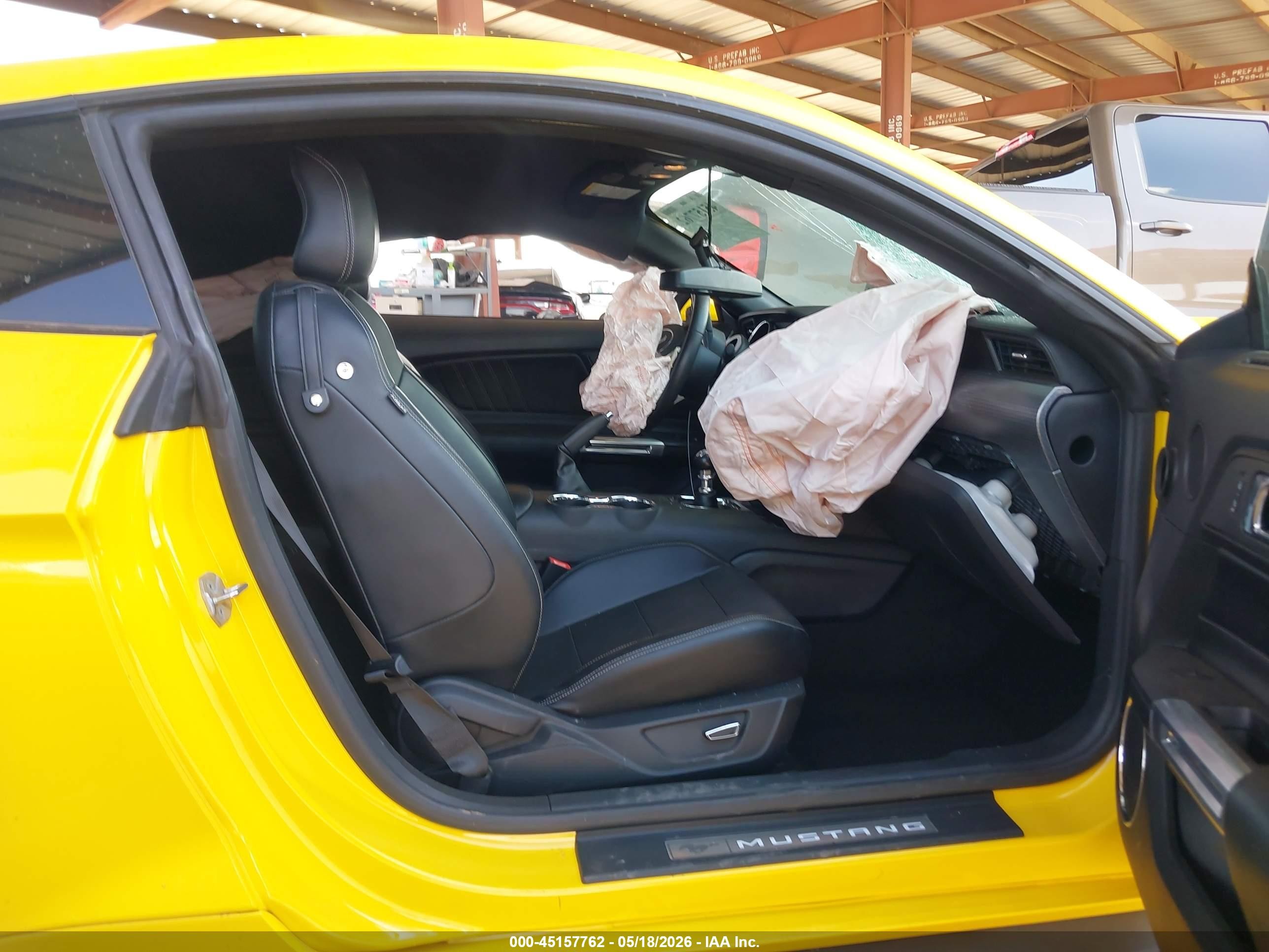 2015 Ford Mustang Gt Premium Yellow vin: 1FA6P8CF9F5329267