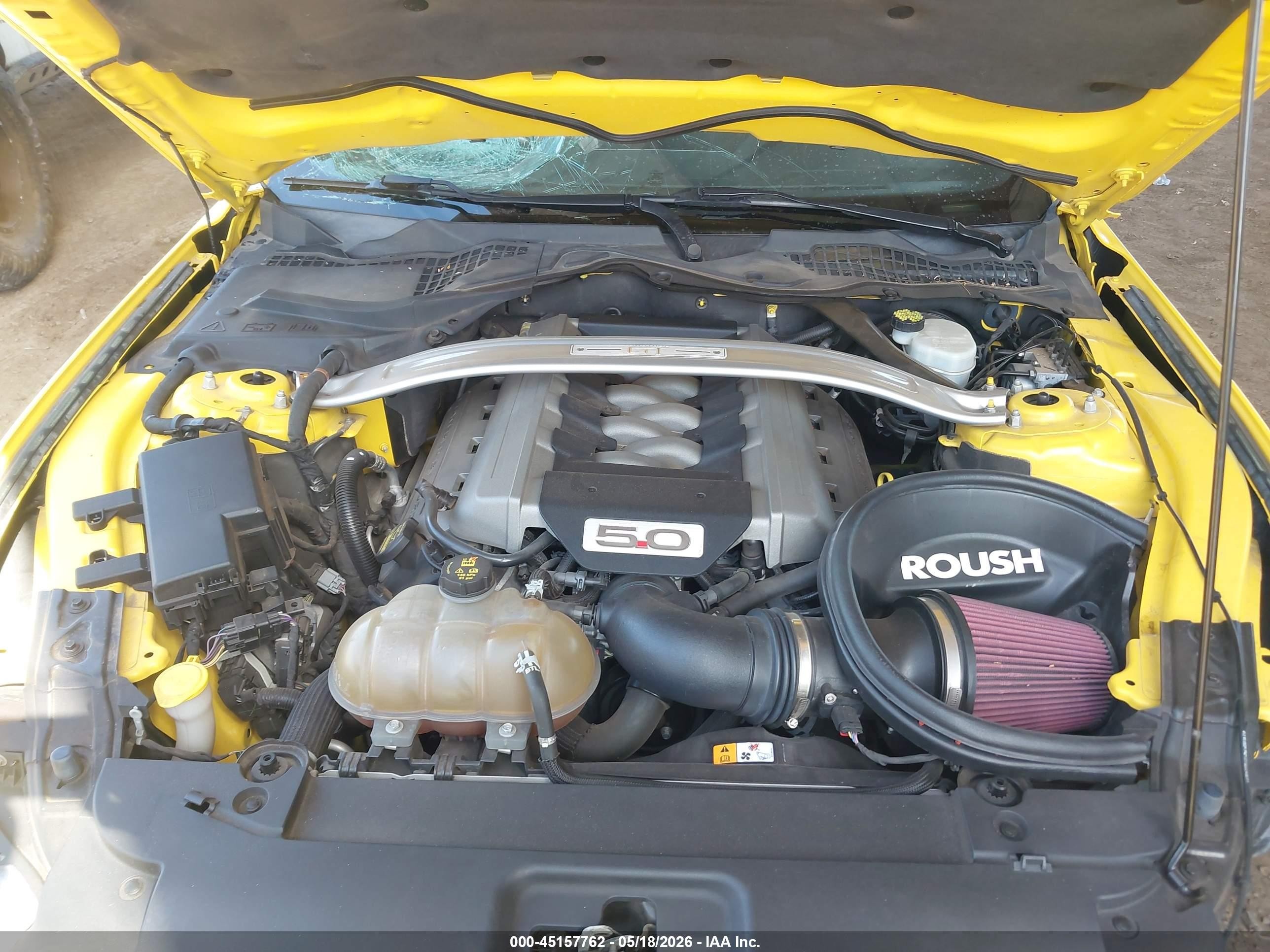 2015 Ford Mustang Gt Premium Yellow vin: 1FA6P8CF9F5329267